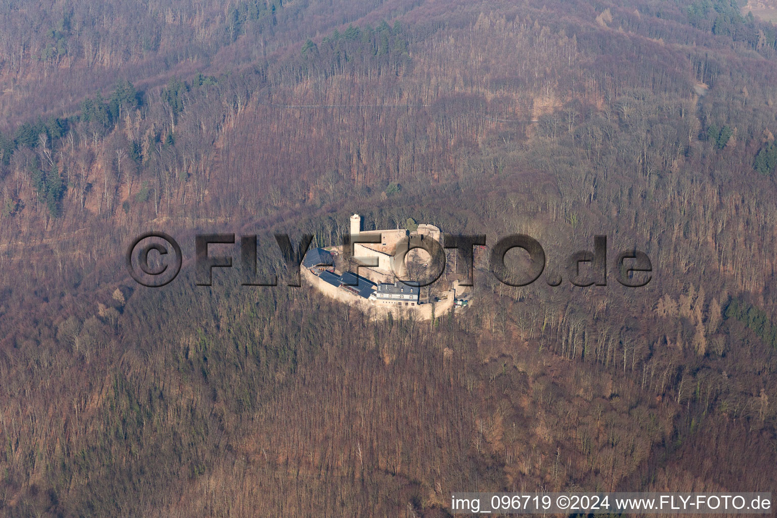 District Auerbach in Bensheim in the state Hesse, Germany out of the air