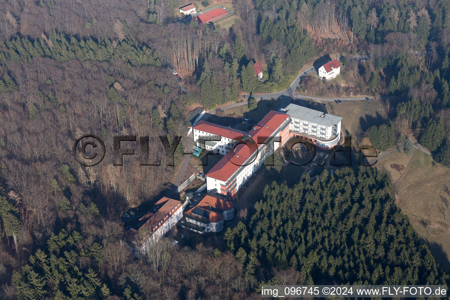 Hospital grounds of the Clinic Eleonoren-Klinik in Lindenfels in the state Hesse, Germany