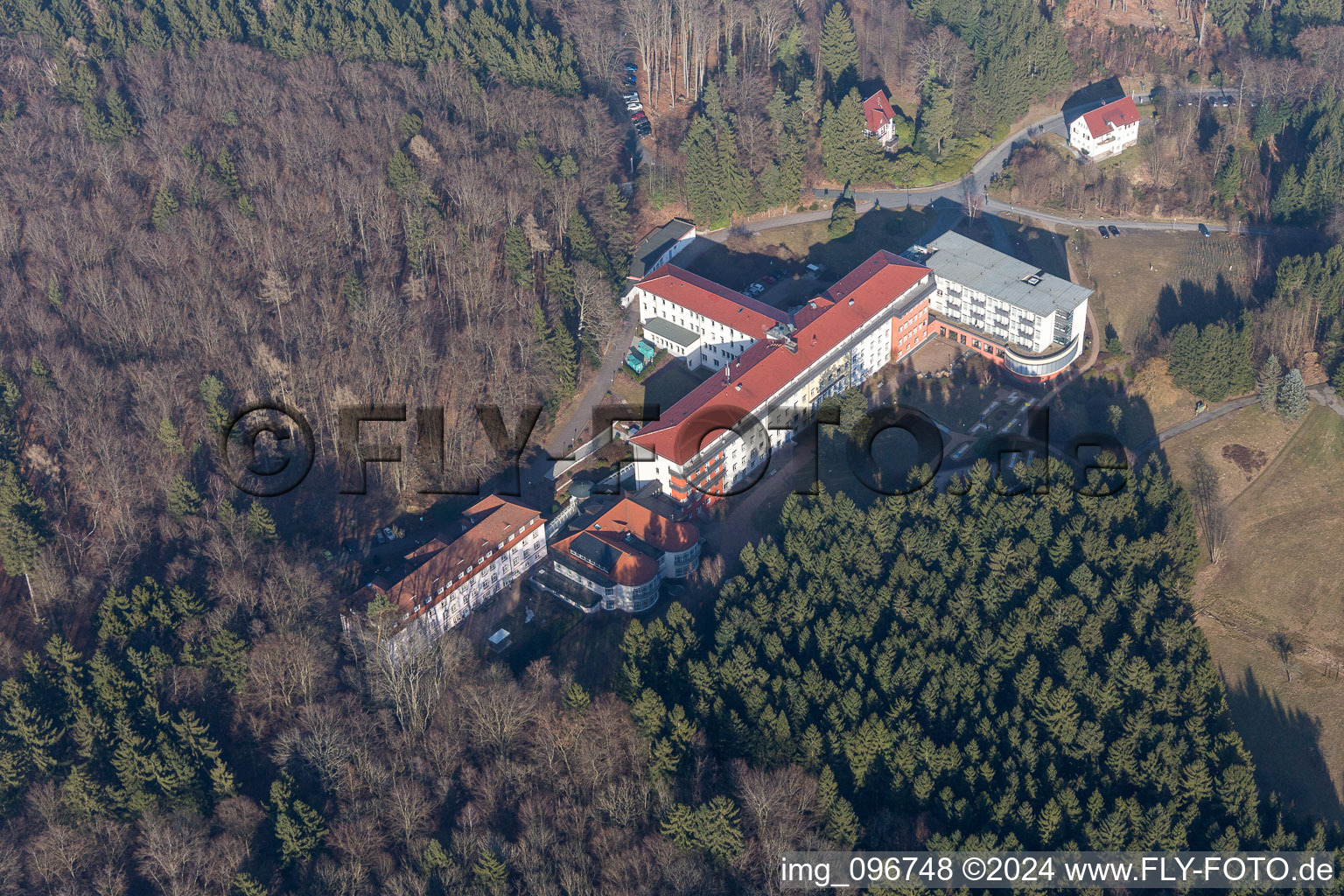 Hospital grounds of the Clinic Eleonoren-Klinik in Lindenfels in the state Hesse, Germany