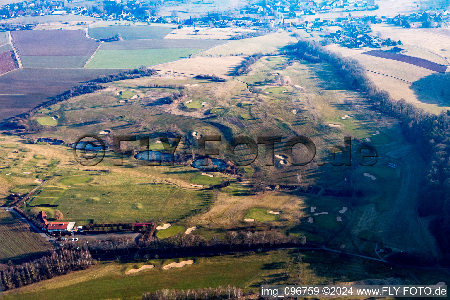 Golf course in the district Kirchbrombach in Brombachtal in the state Hesse, Germany