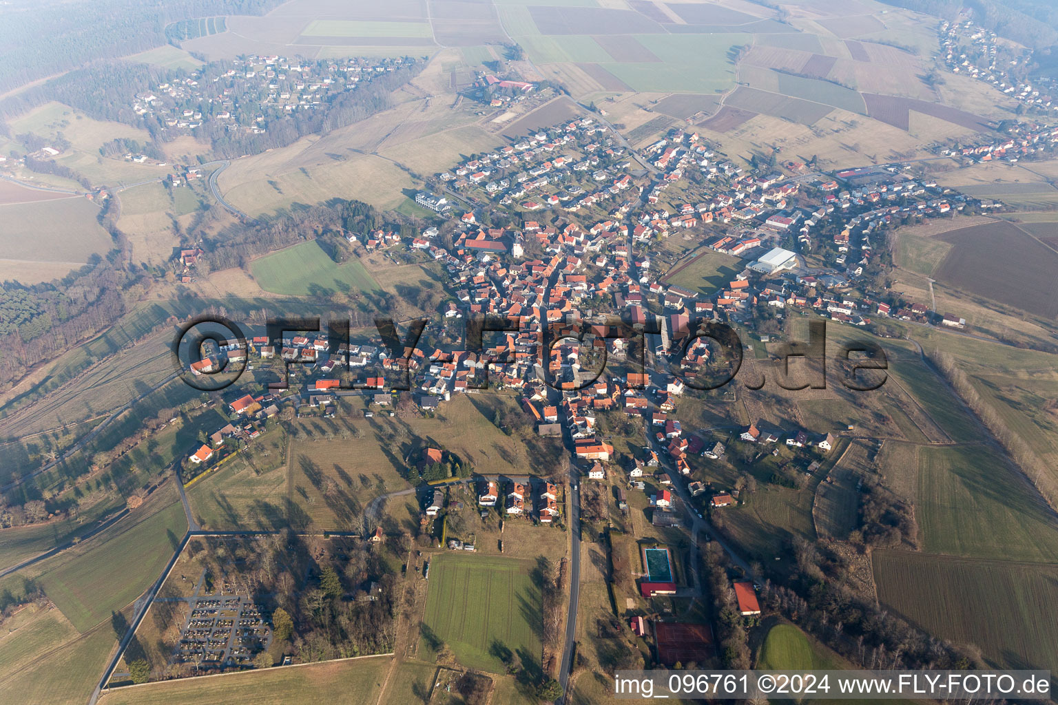 District Kirchbrombach in Brombachtal in the state Hesse, Germany