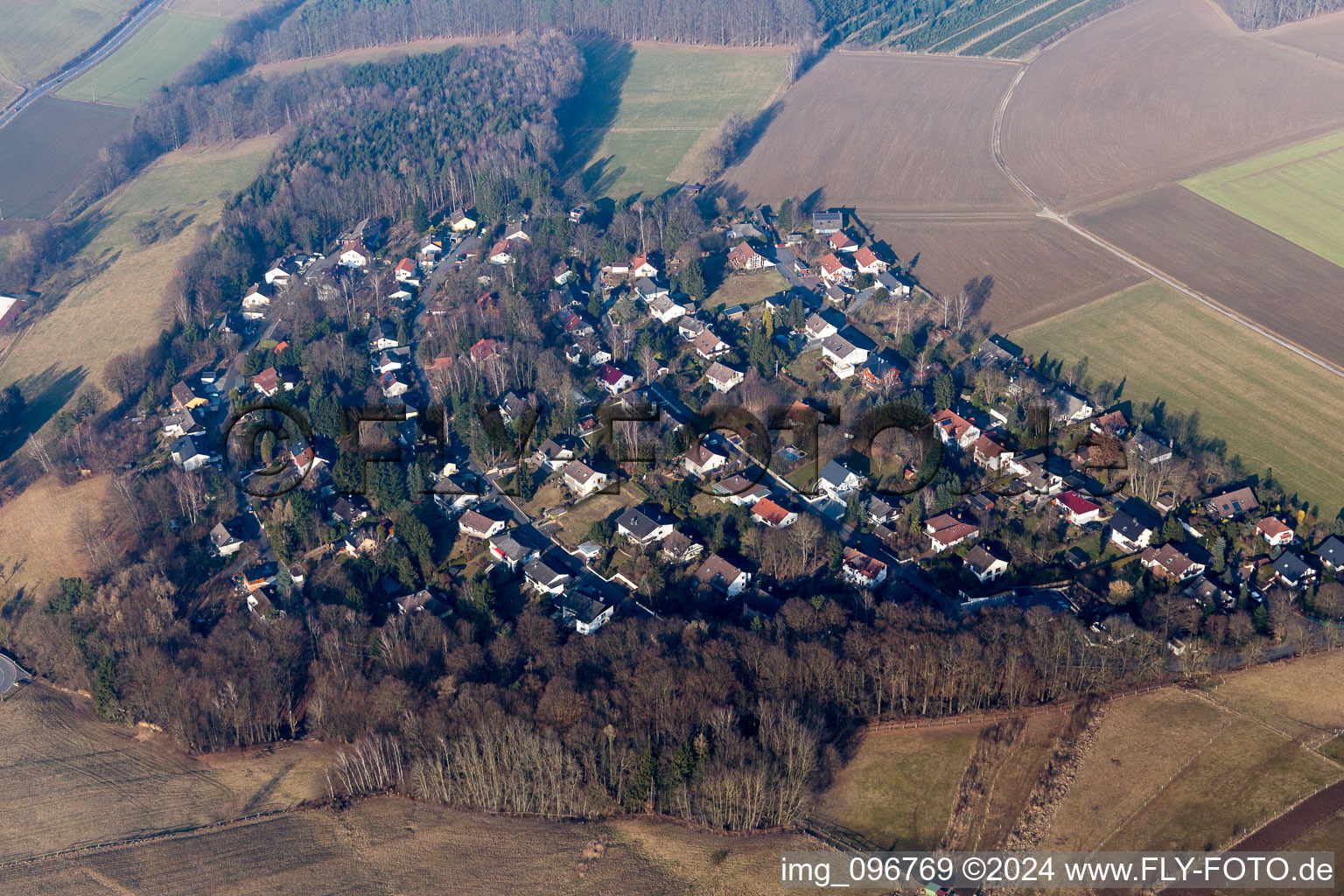 Herrenwaldchen in Kirch-Brombach in the state Hesse, Germany