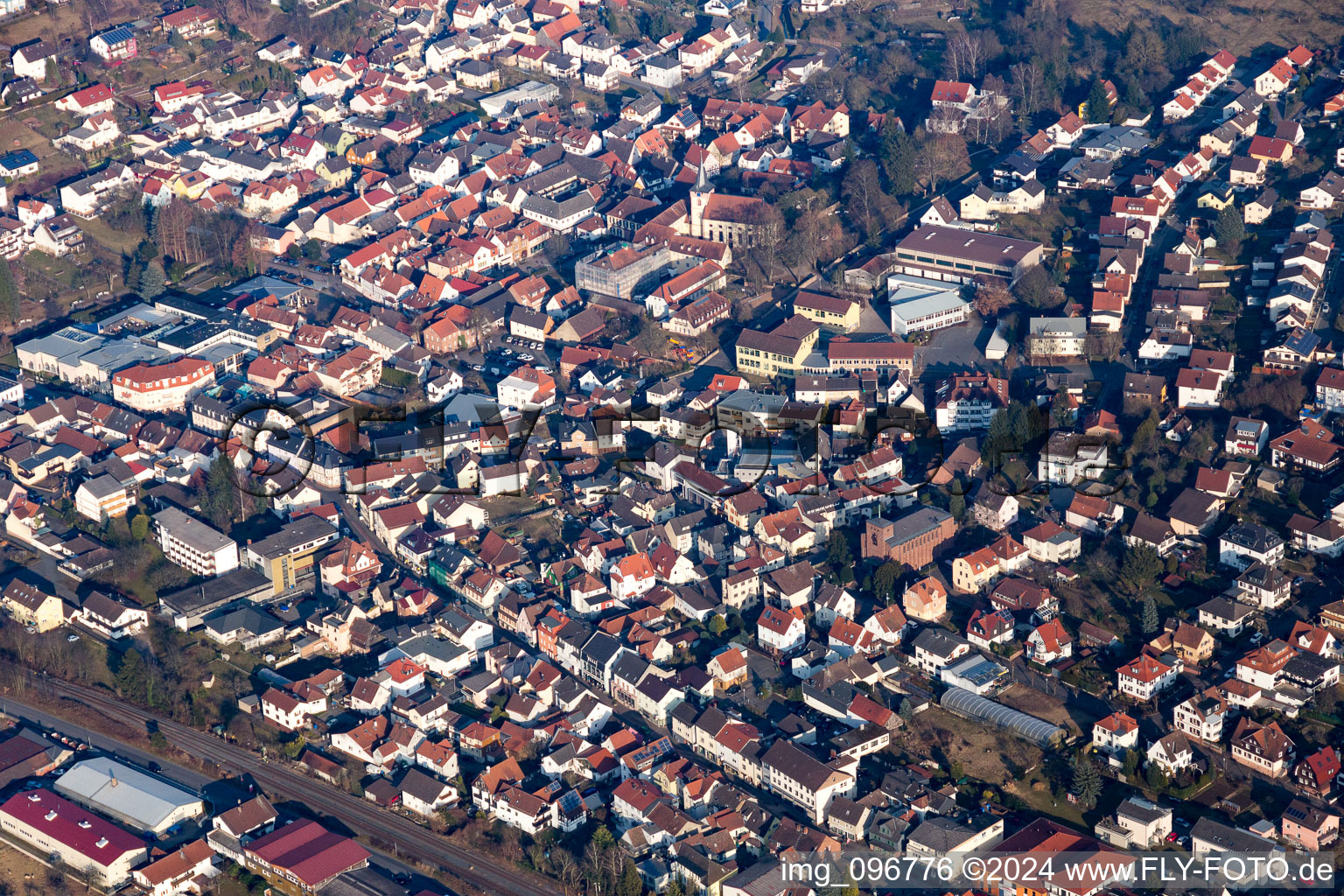 Bahnhofstr in Bad König in the state Hesse, Germany