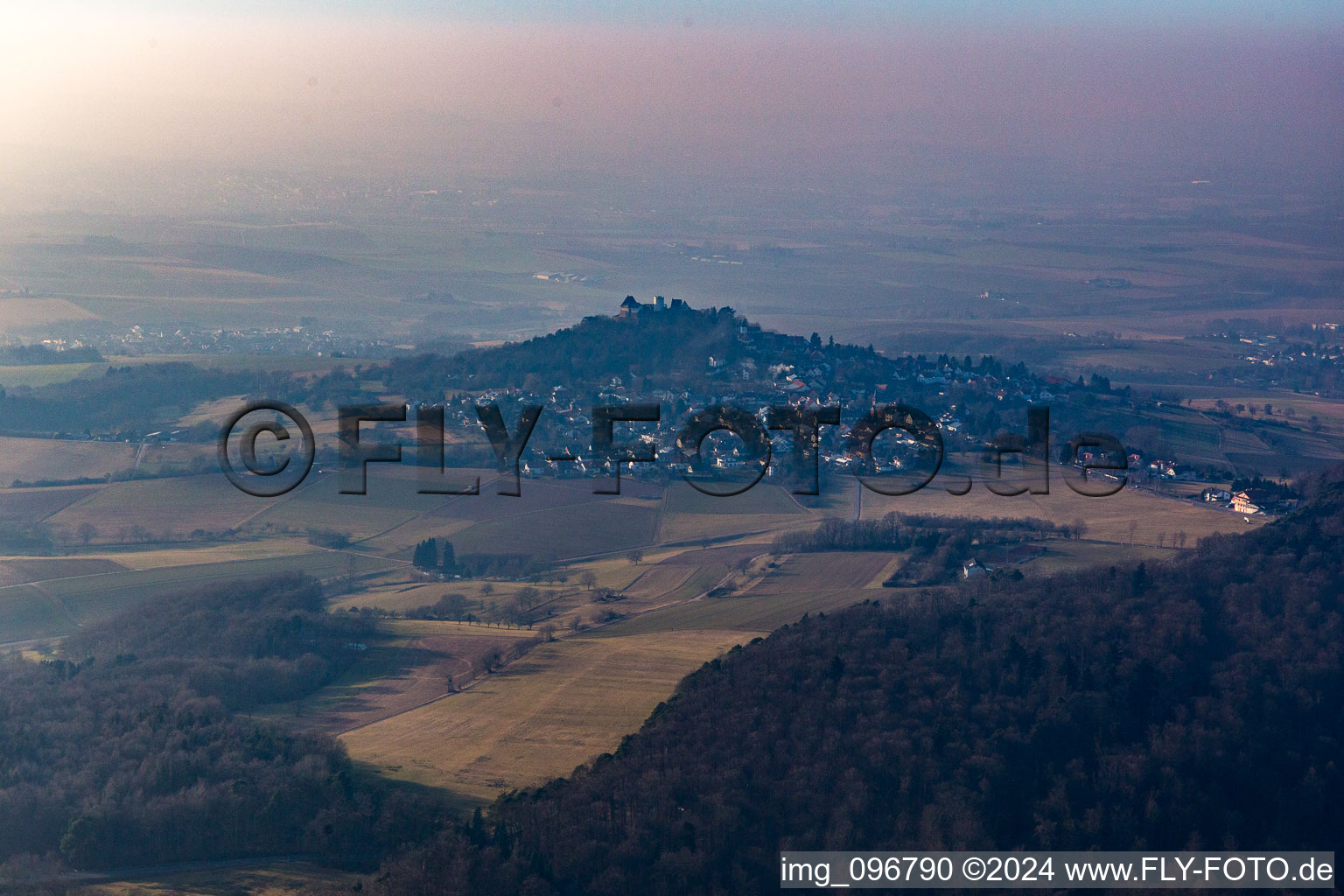 Aerial view of From the southeast in the district Hering in Otzberg in the state Hesse, Germany