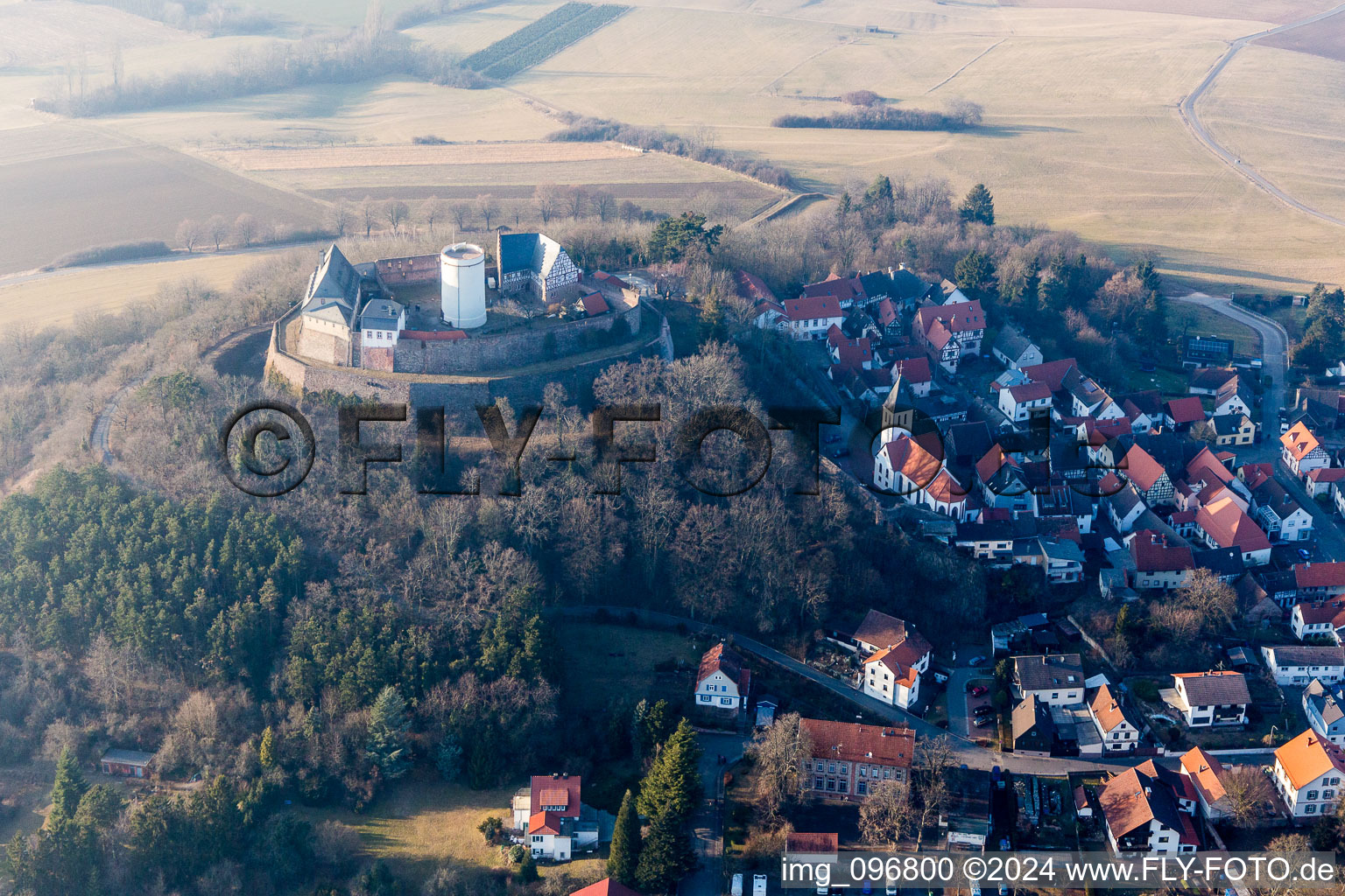 Castle of the fortress Museum on Burgweg in the district Hering in Otzberg in the state Hesse, Germany