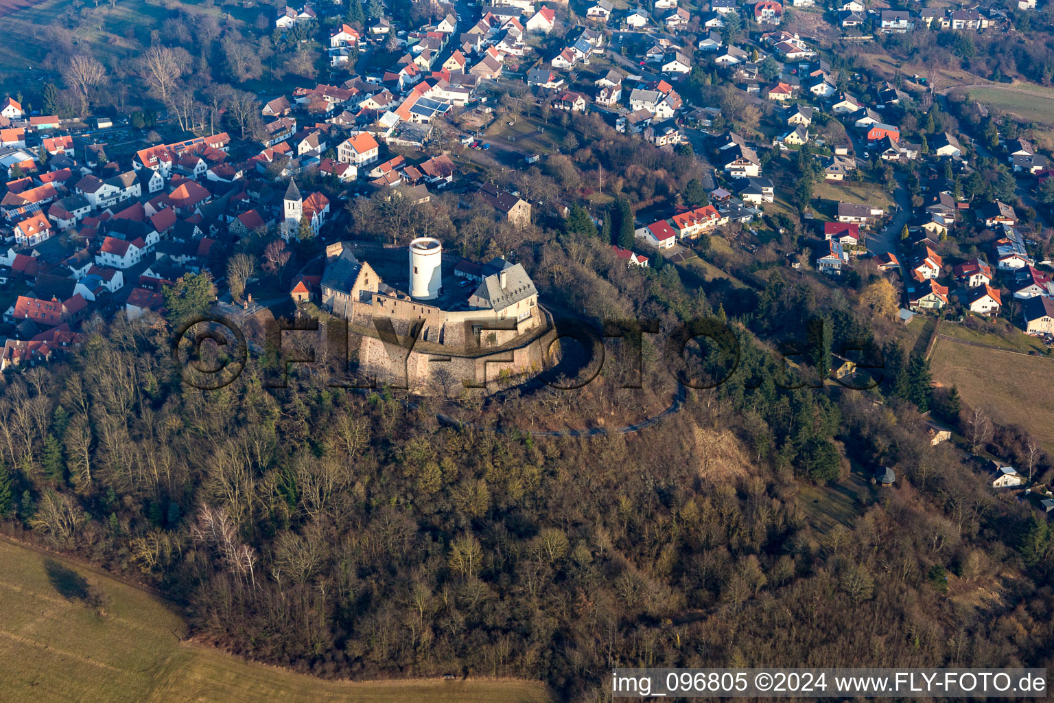 Aerial view of Hering in the state Hesse, Germany