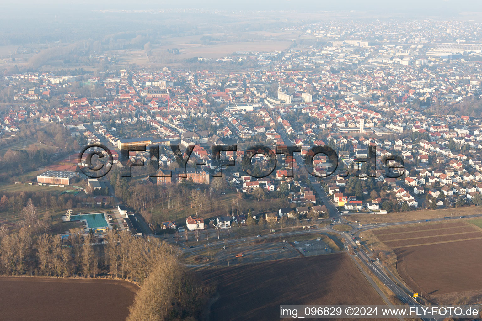 Dieburg in the state Hesse, Germany out of the air