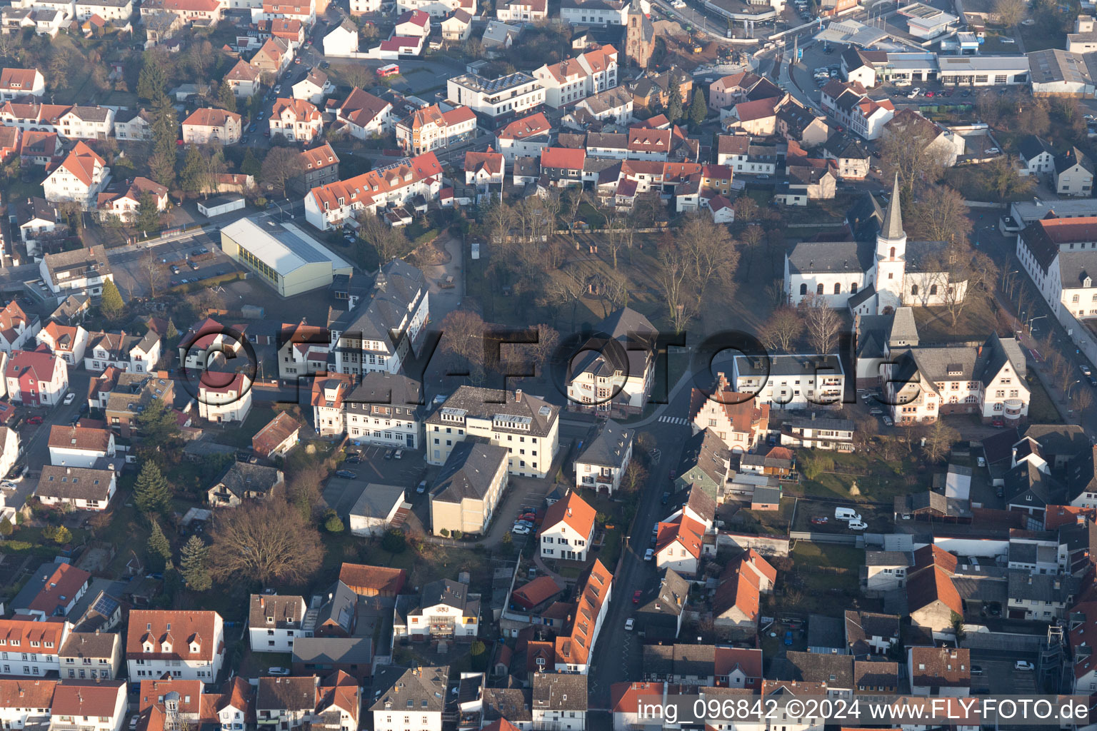 Drone image of Dieburg in the state Hesse, Germany