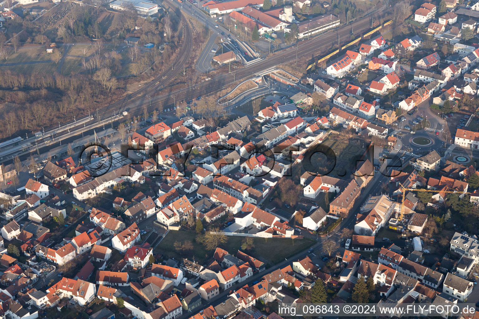 Dieburg in the state Hesse, Germany from the drone perspective