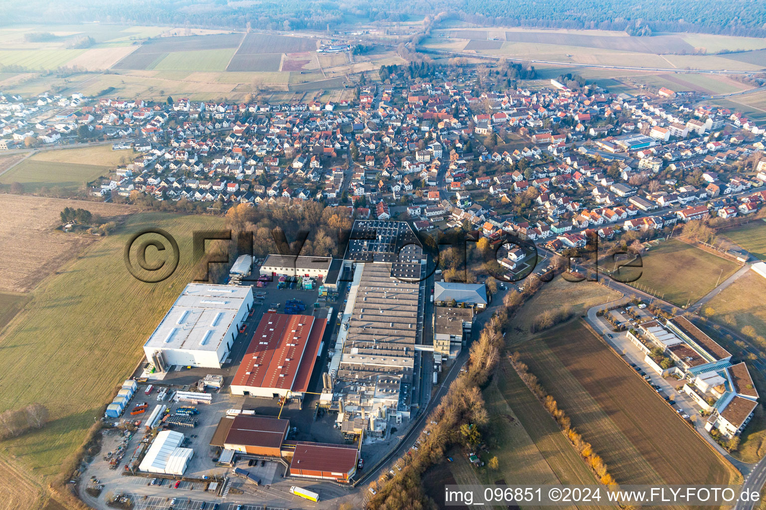 Gundernhausen in the state Hesse, Germany out of the air