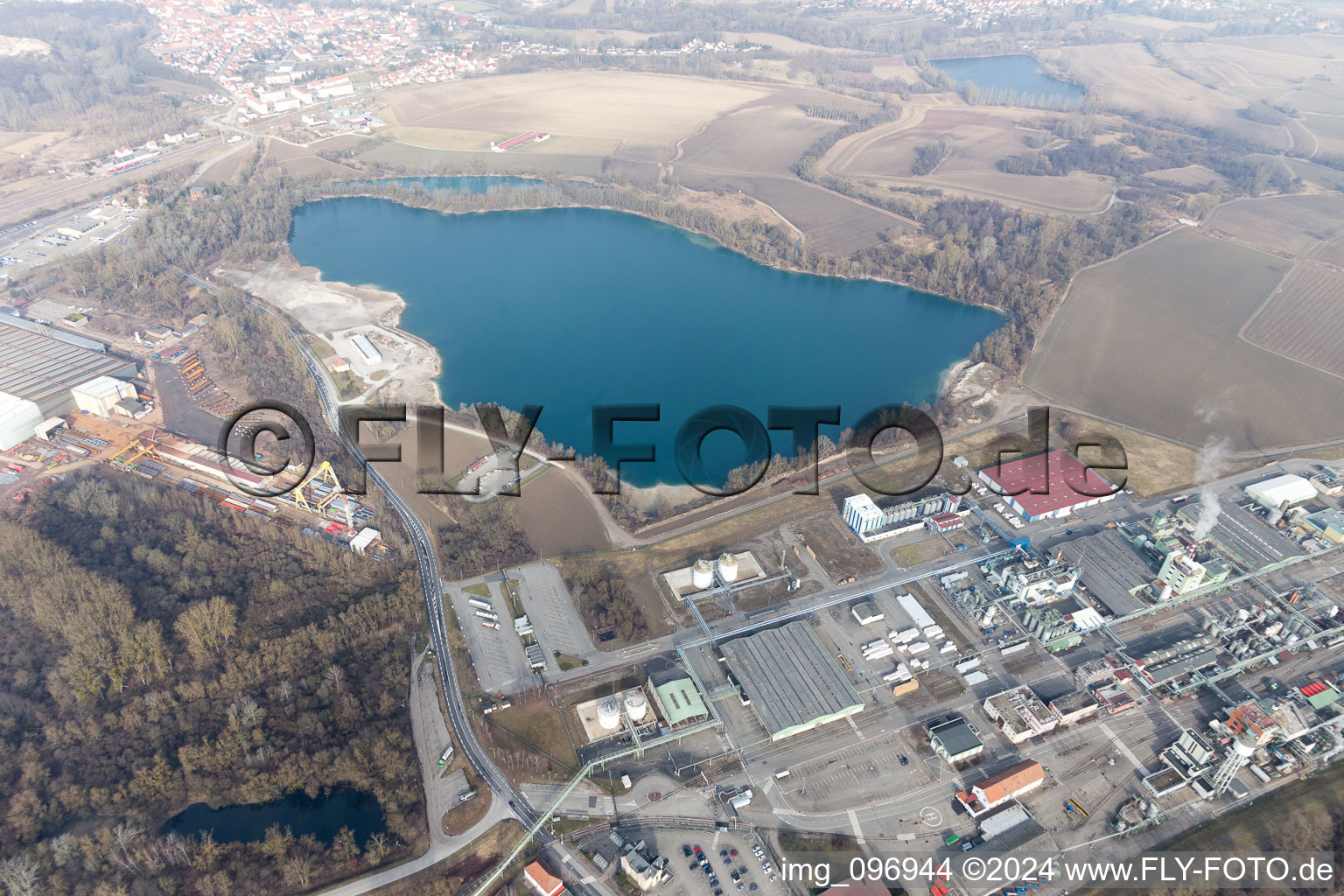 Lauterbourg in the state Bas-Rhin, France out of the air