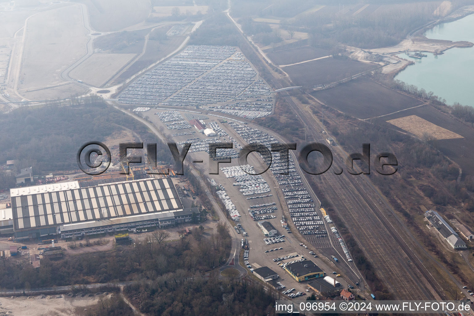 Customs port in Lauterbourg in the state Bas-Rhin, France