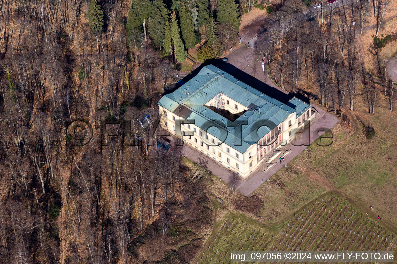 Palace Villa Ludwigshoehe in Edenkoben in the state Rhineland-Palatinate, Germany