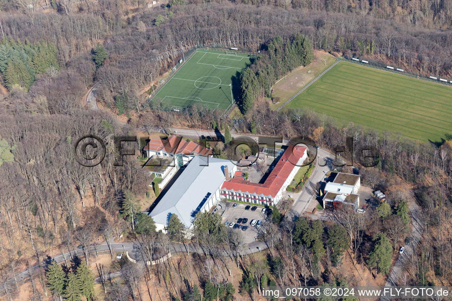 Aerial photograpy of Weyher in der Pfalz in the state Rhineland-Palatinate, Germany