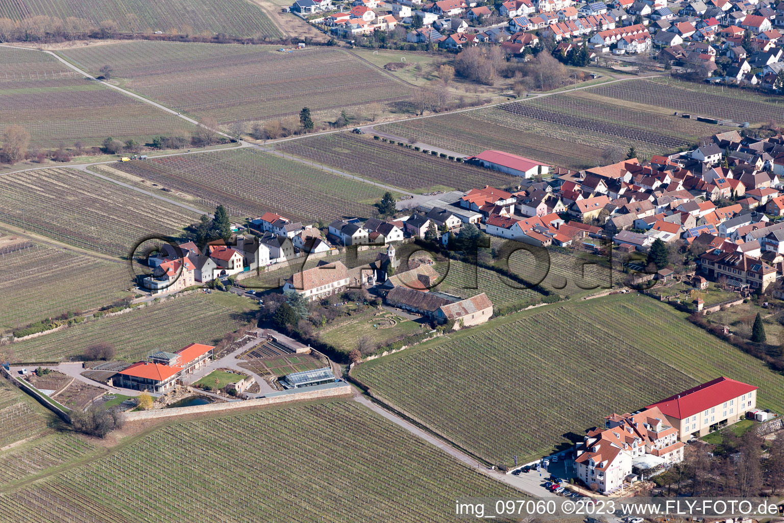 Alla hopp!-exercise and meeting facility construction site in Edenkoben in the state Rhineland-Palatinate, Germany