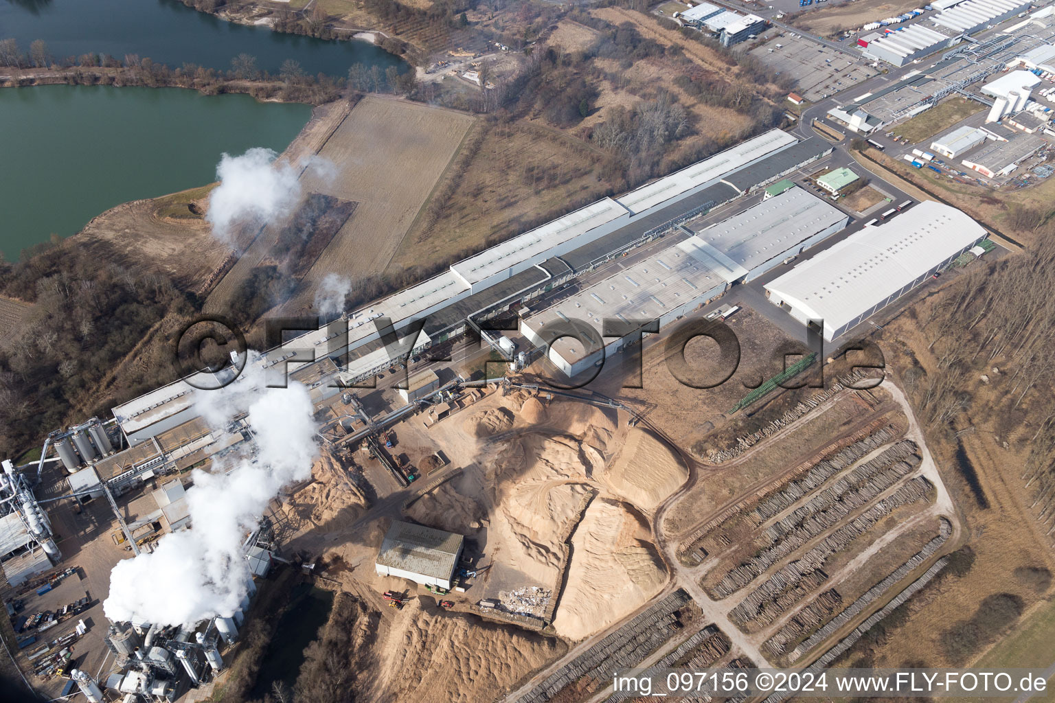 Germersheim in the state Rhineland-Palatinate, Germany from the drone perspective