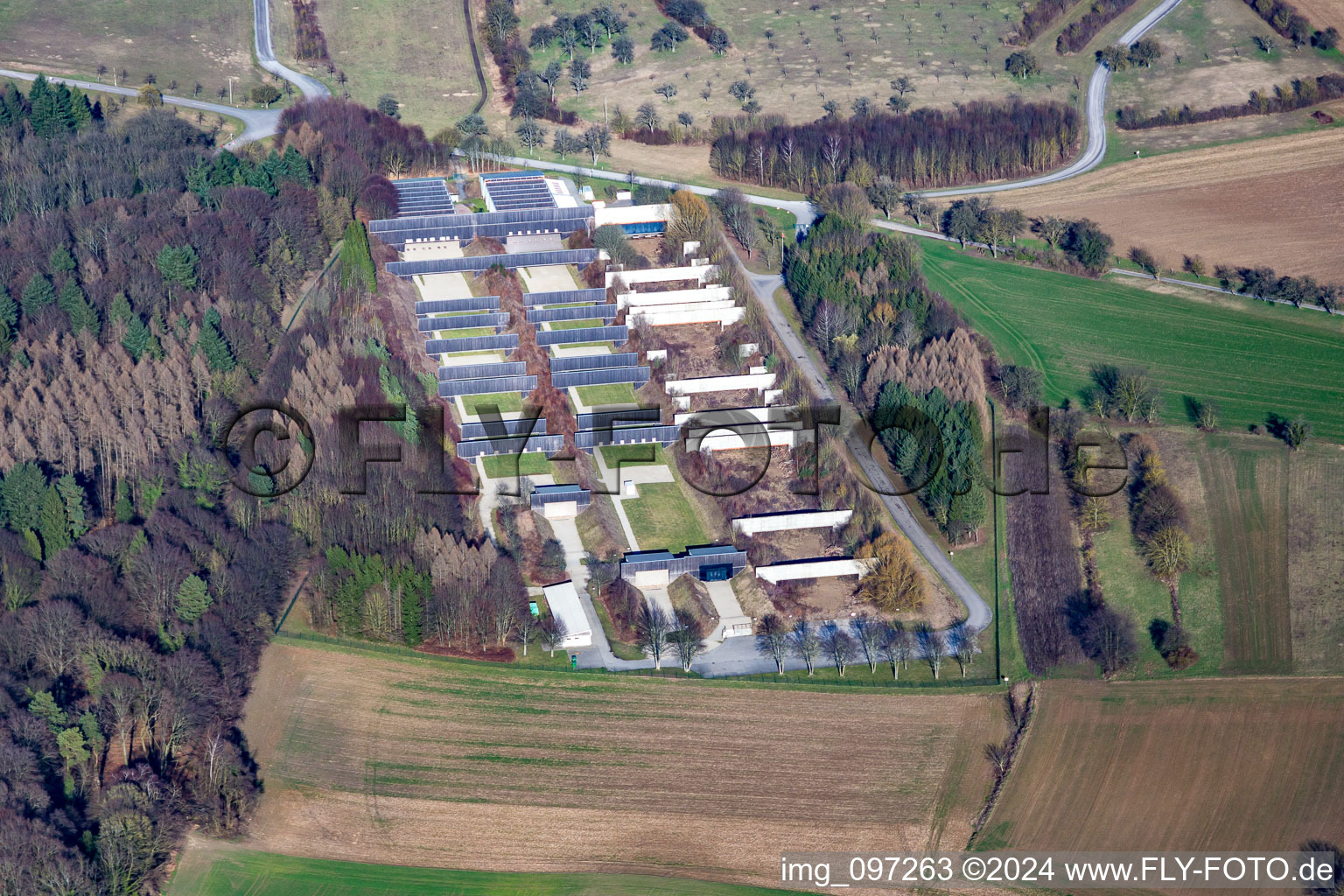 Shooting range in the district Obergrombach in Bruchsal in the state Baden-Wuerttemberg, Germany