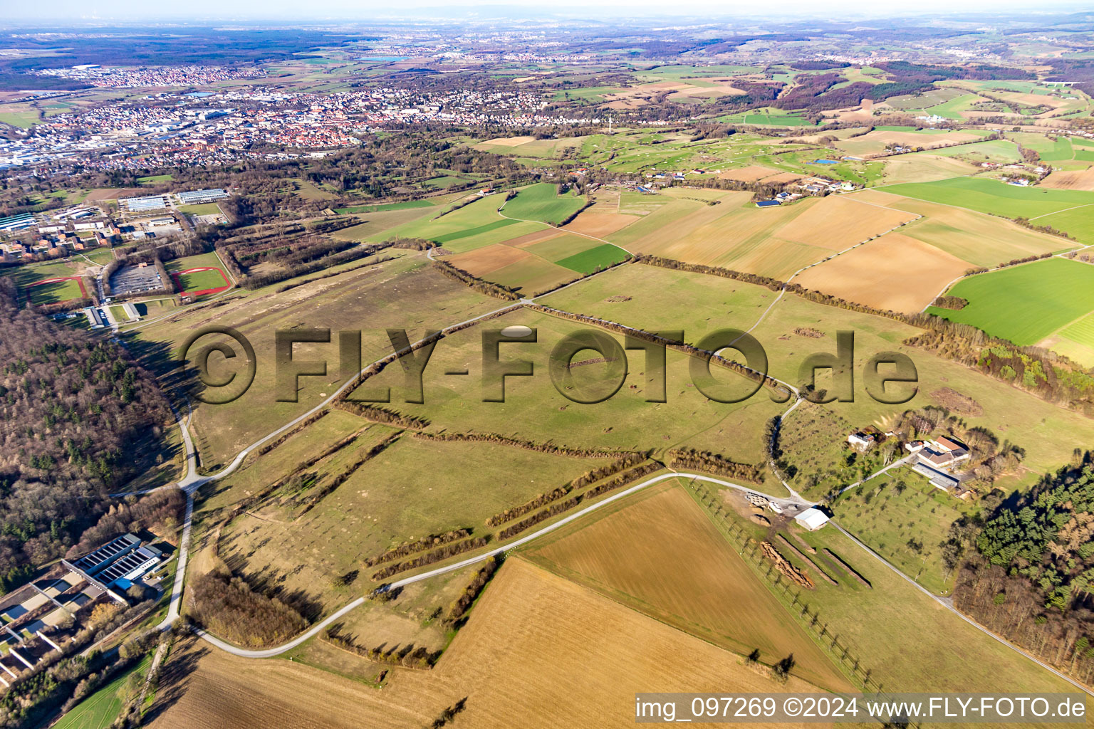 StOÜbPl Bruchsal Parachute site in the district Obergrombach in Bruchsal in the state Baden-Wuerttemberg, Germany