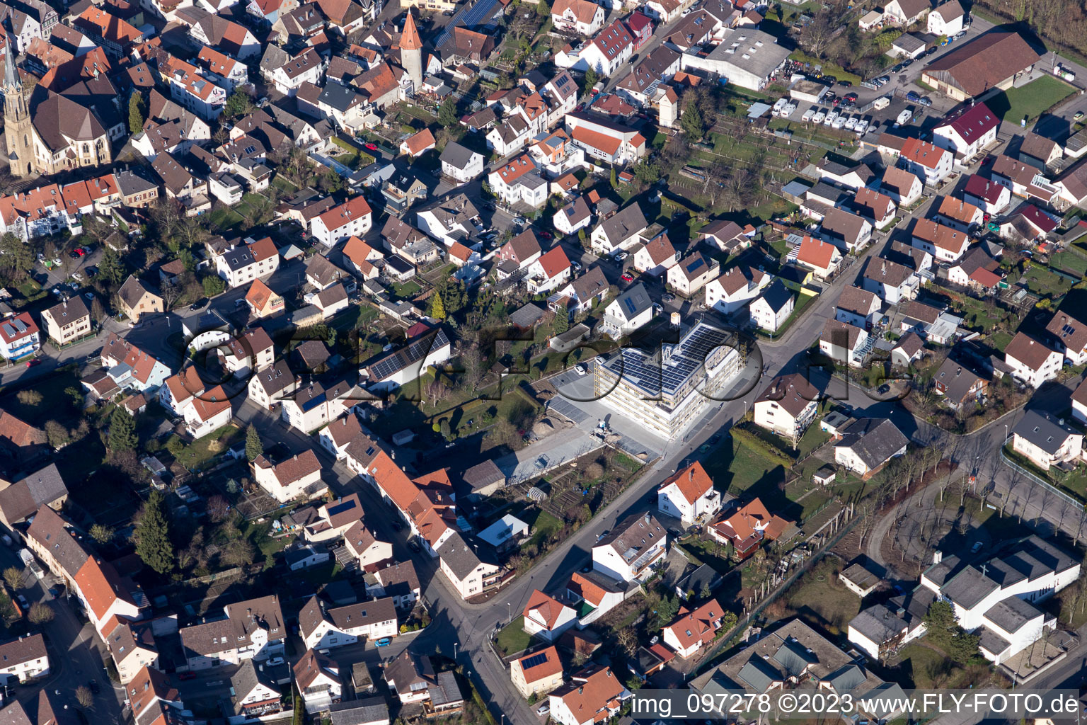 Medical center on Heidolfstr in the district Heidelsheim in Bruchsal in the state Baden-Wuerttemberg, Germany