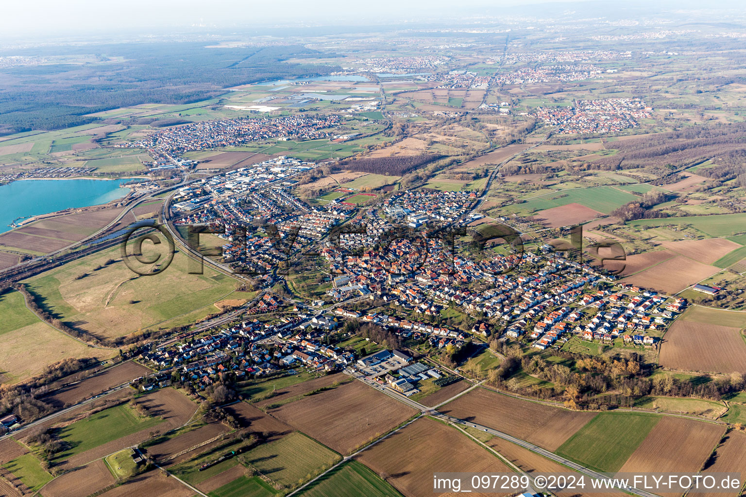 District Ubstadt in Ubstadt-Weiher in the state Baden-Wuerttemberg, Germany