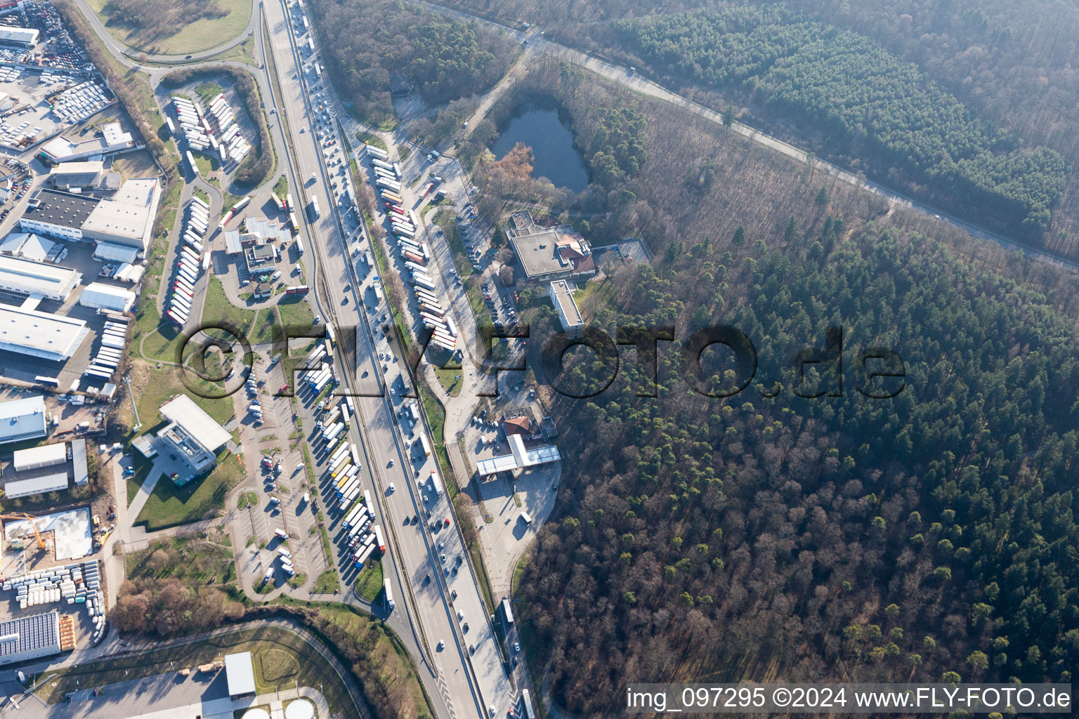 Bruchsal motorway service station in Forst in the state Baden-Wuerttemberg, Germany