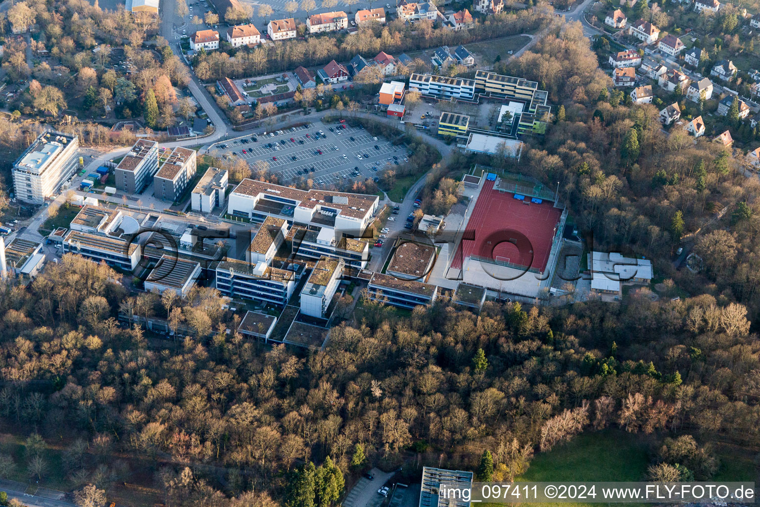 Drone image of Landau in der Pfalz in the state Rhineland-Palatinate, Germany