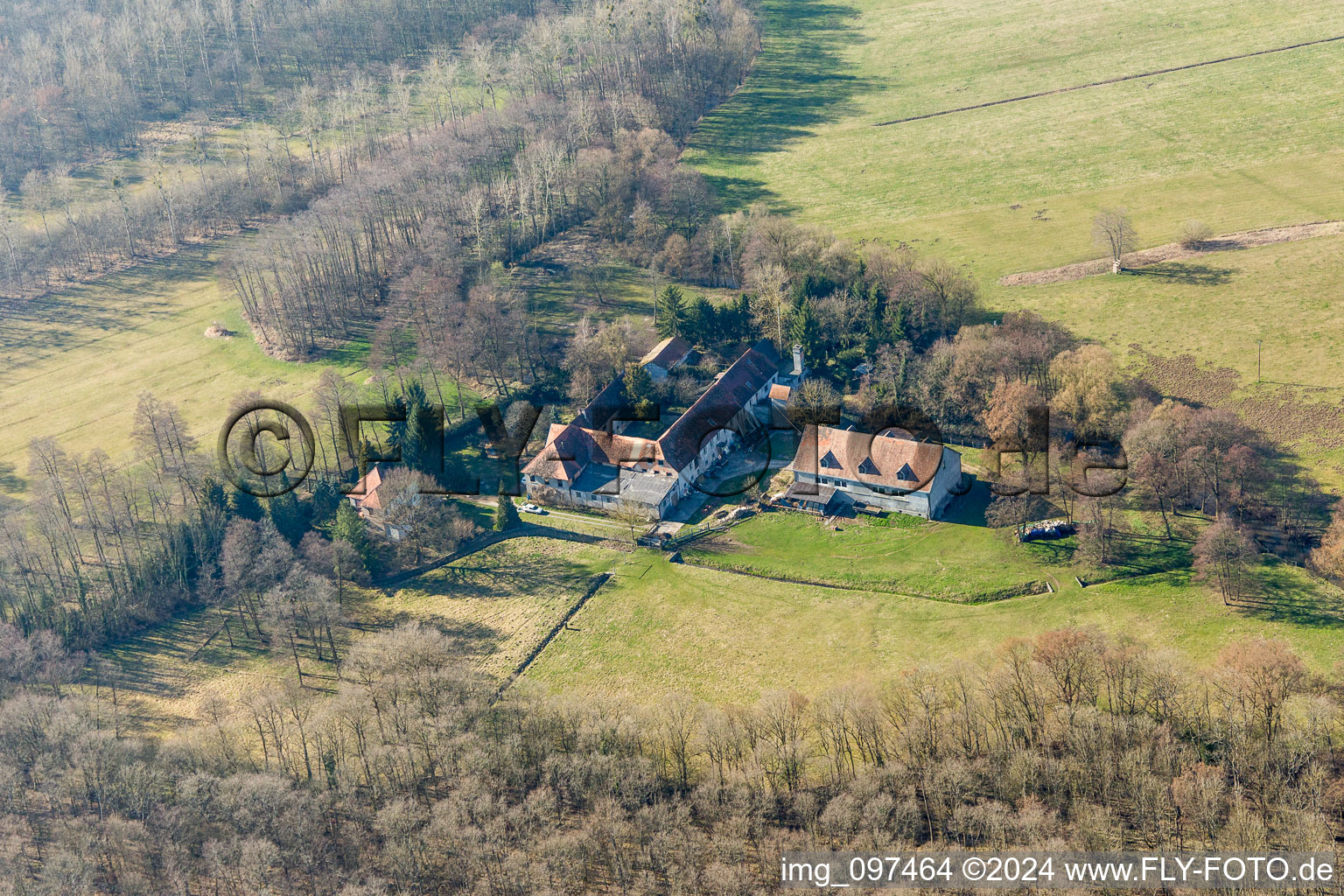 Surbourg in the state Bas-Rhin, France out of the air