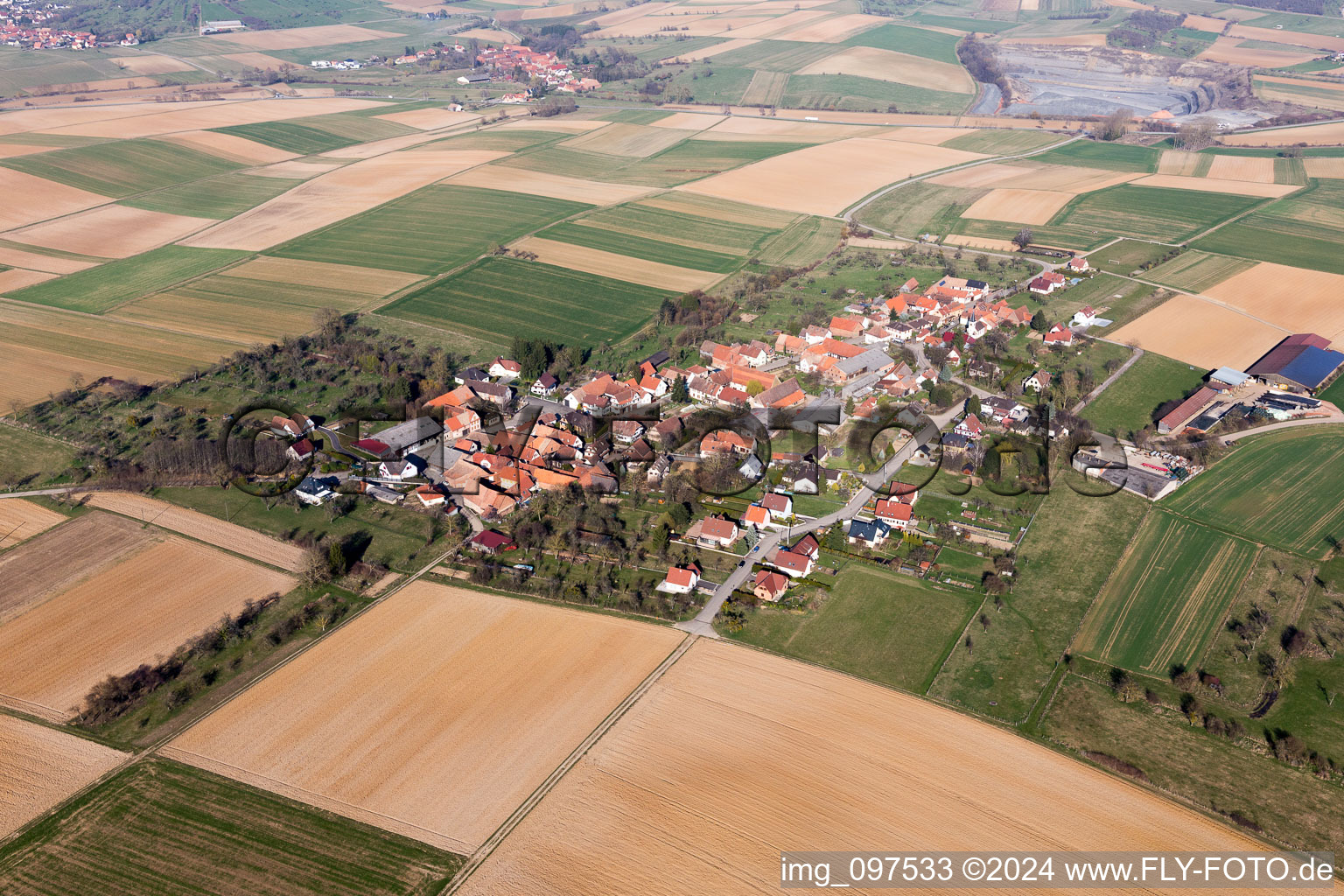 Zœbersdorf in the state Bas-Rhin, France