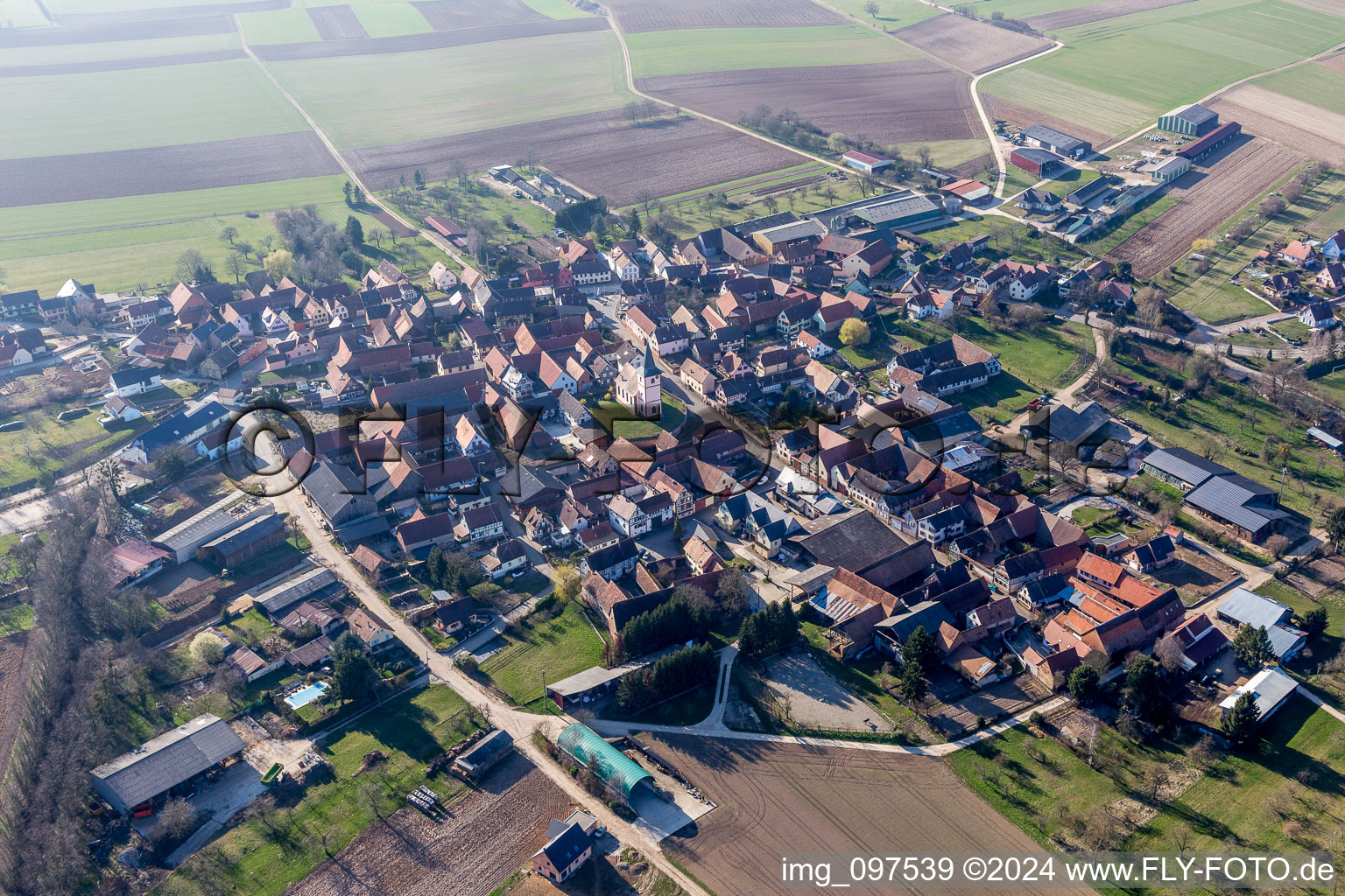 Melsheim in the state Bas-Rhin, France