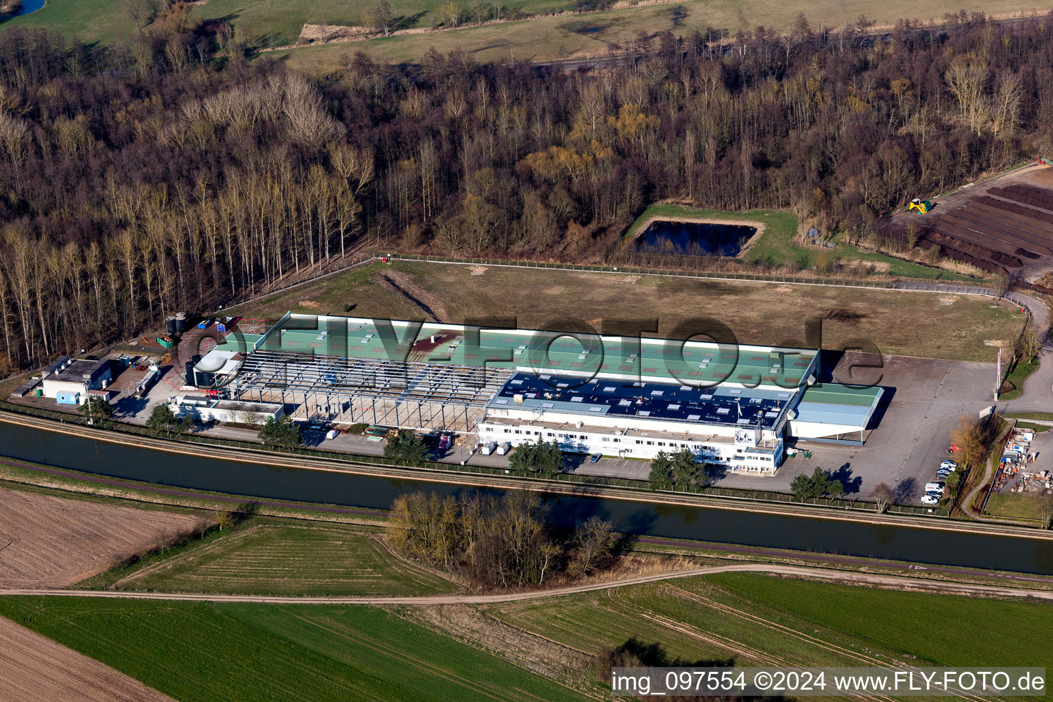 Aerial photograpy of Dettwiller in the state Bas-Rhin, France