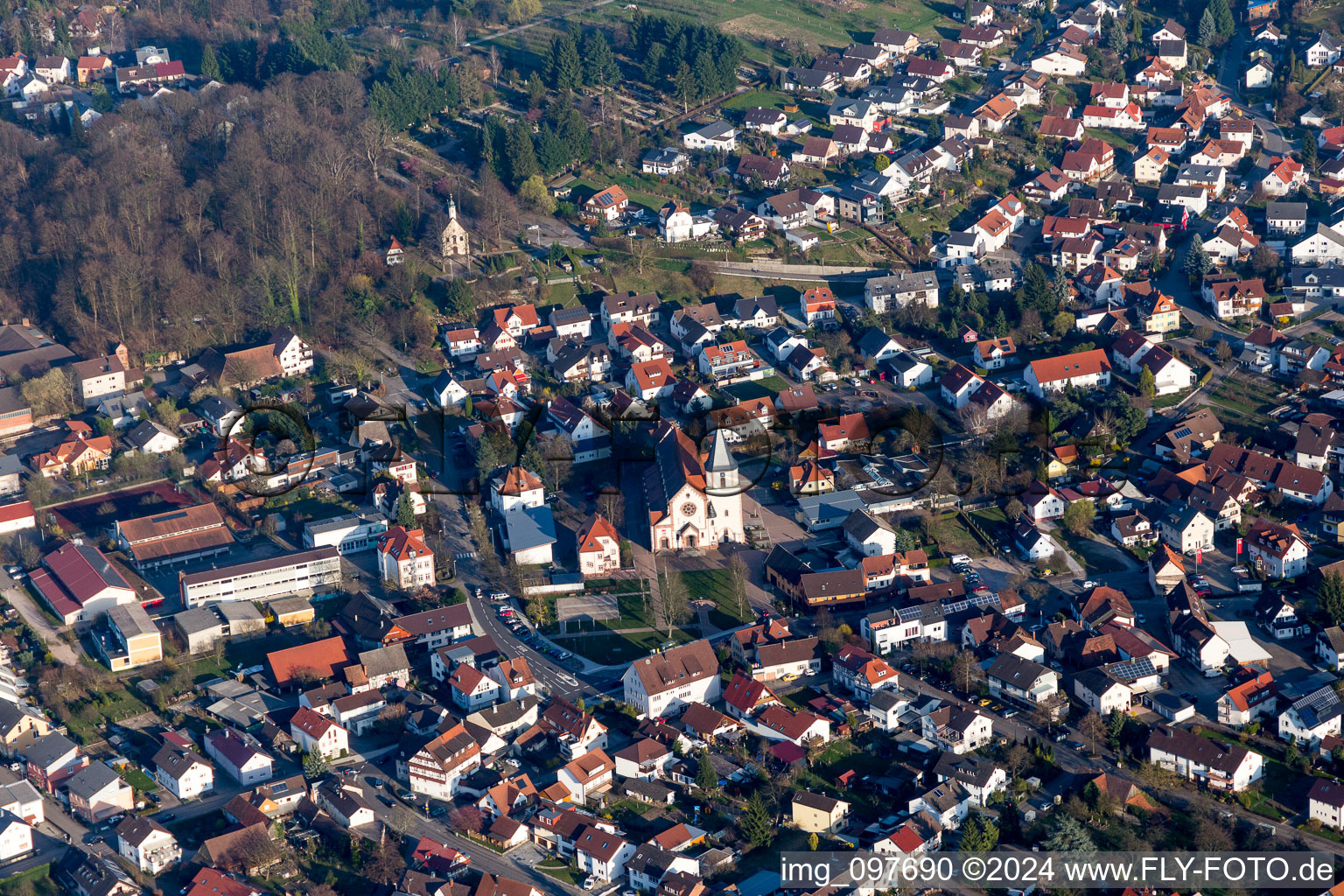 St. Stephen in the district Oberachern in Achern in the state Baden-Wuerttemberg, Germany