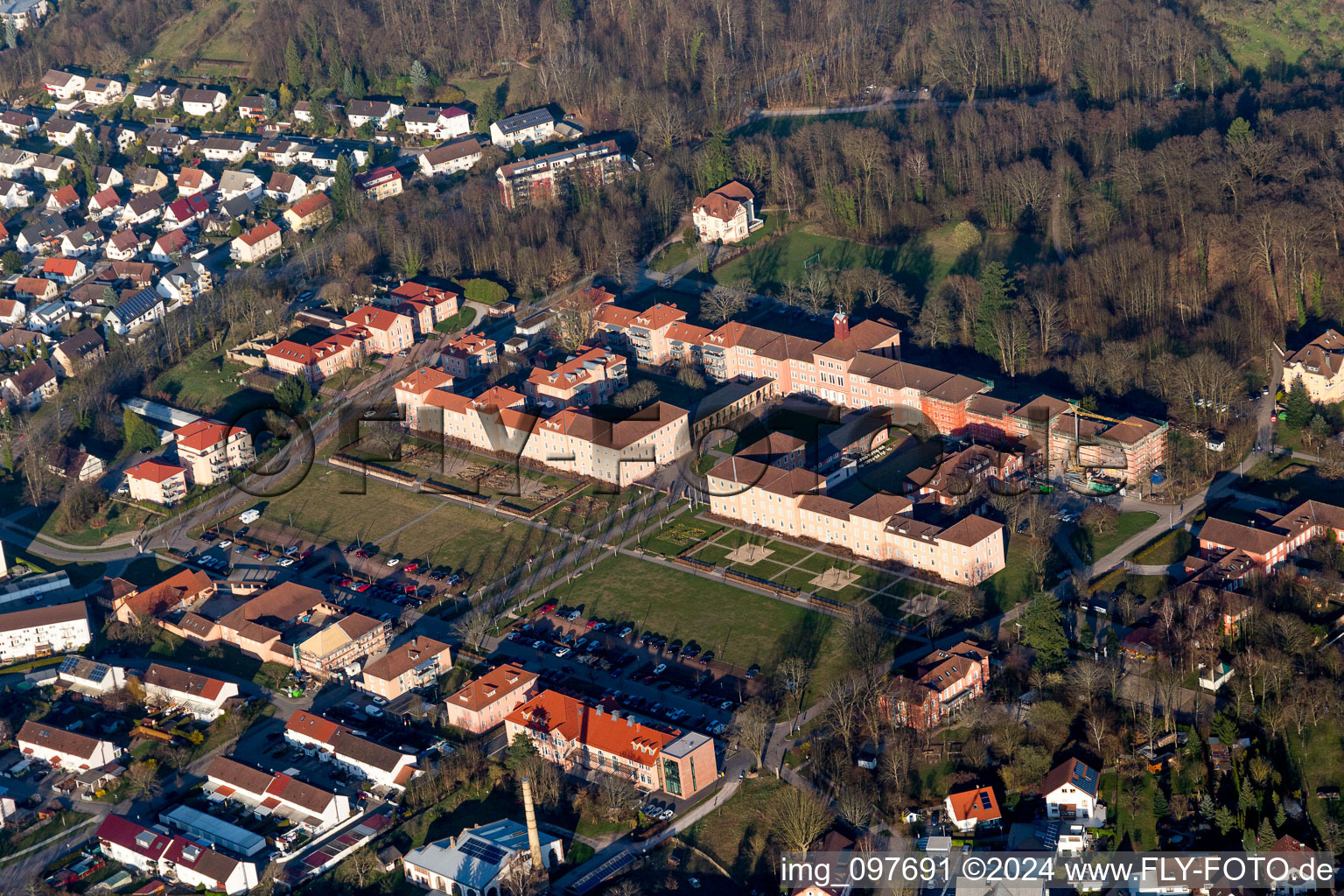 City administration Illenaueer Arkaden in the district Oberachern in Achern in the state Baden-Wuerttemberg, Germany