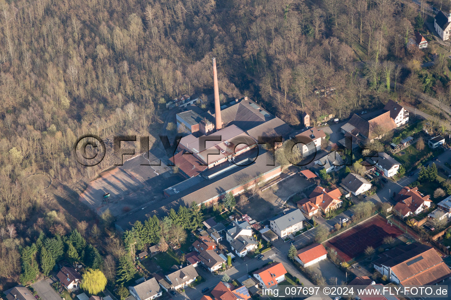 Oberachern clay pit in Achern in the state Baden-Wuerttemberg, Germany