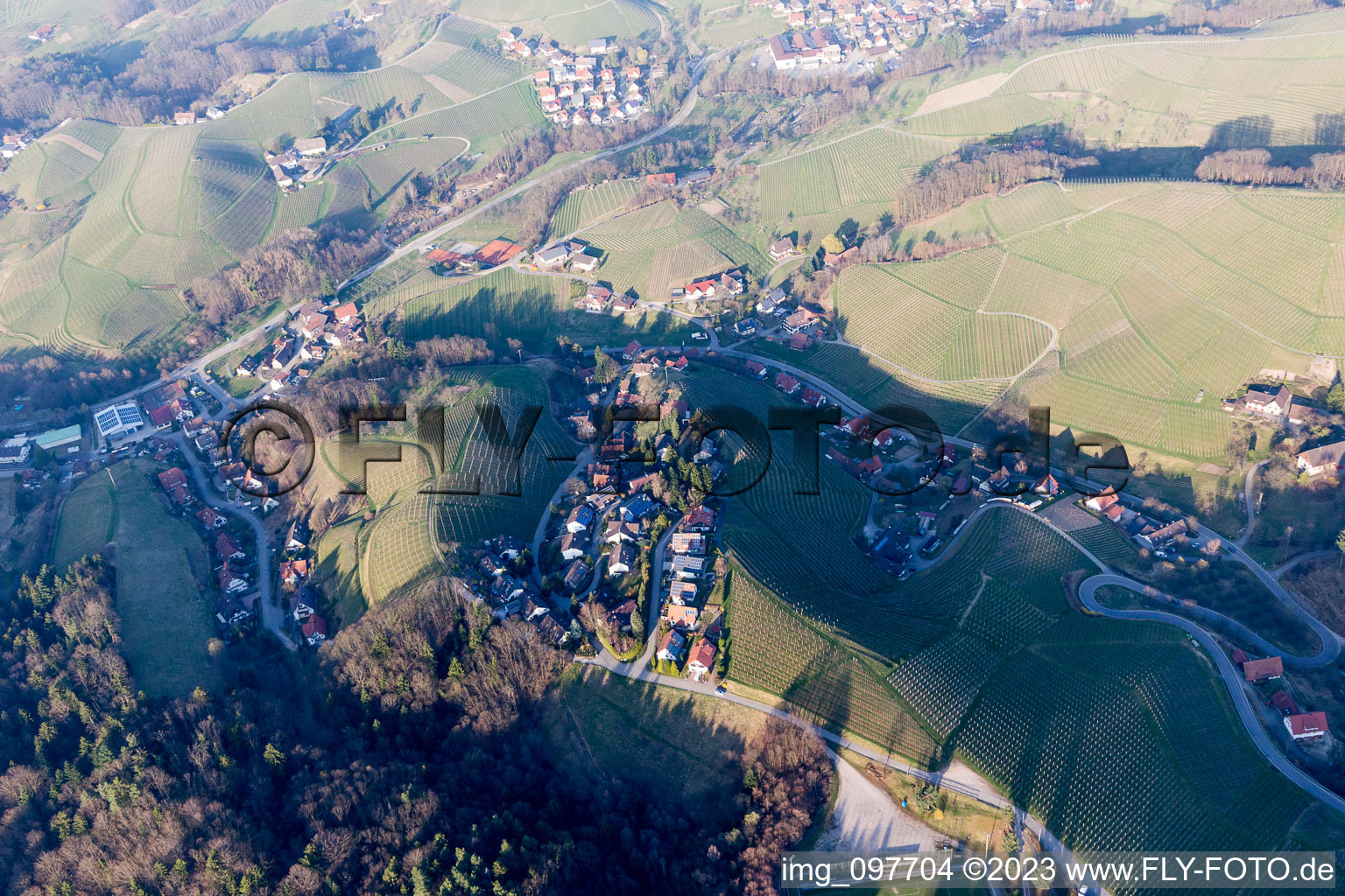 Aerial photograpy of Illenau in the state Baden-Wuerttemberg, Germany