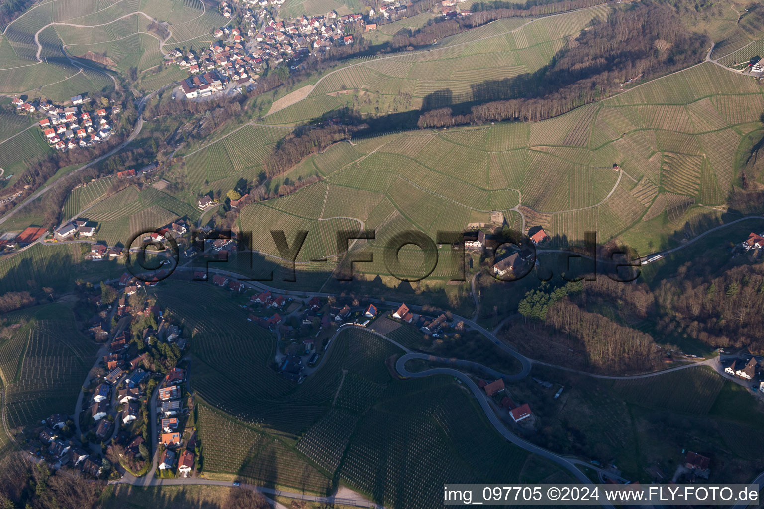 Oblique view of Illenau in the state Baden-Wuerttemberg, Germany