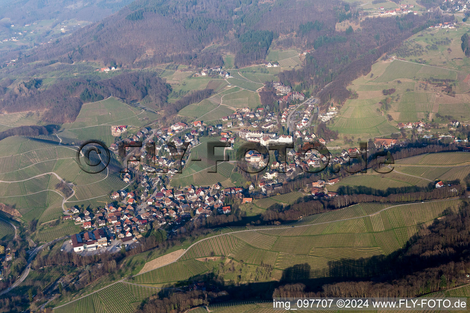 Illenau in the state Baden-Wuerttemberg, Germany out of the air