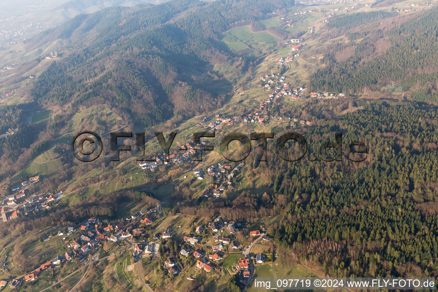 Laubach Valley in the district Neusatz in Bühl in the state Baden-Wuerttemberg, Germany