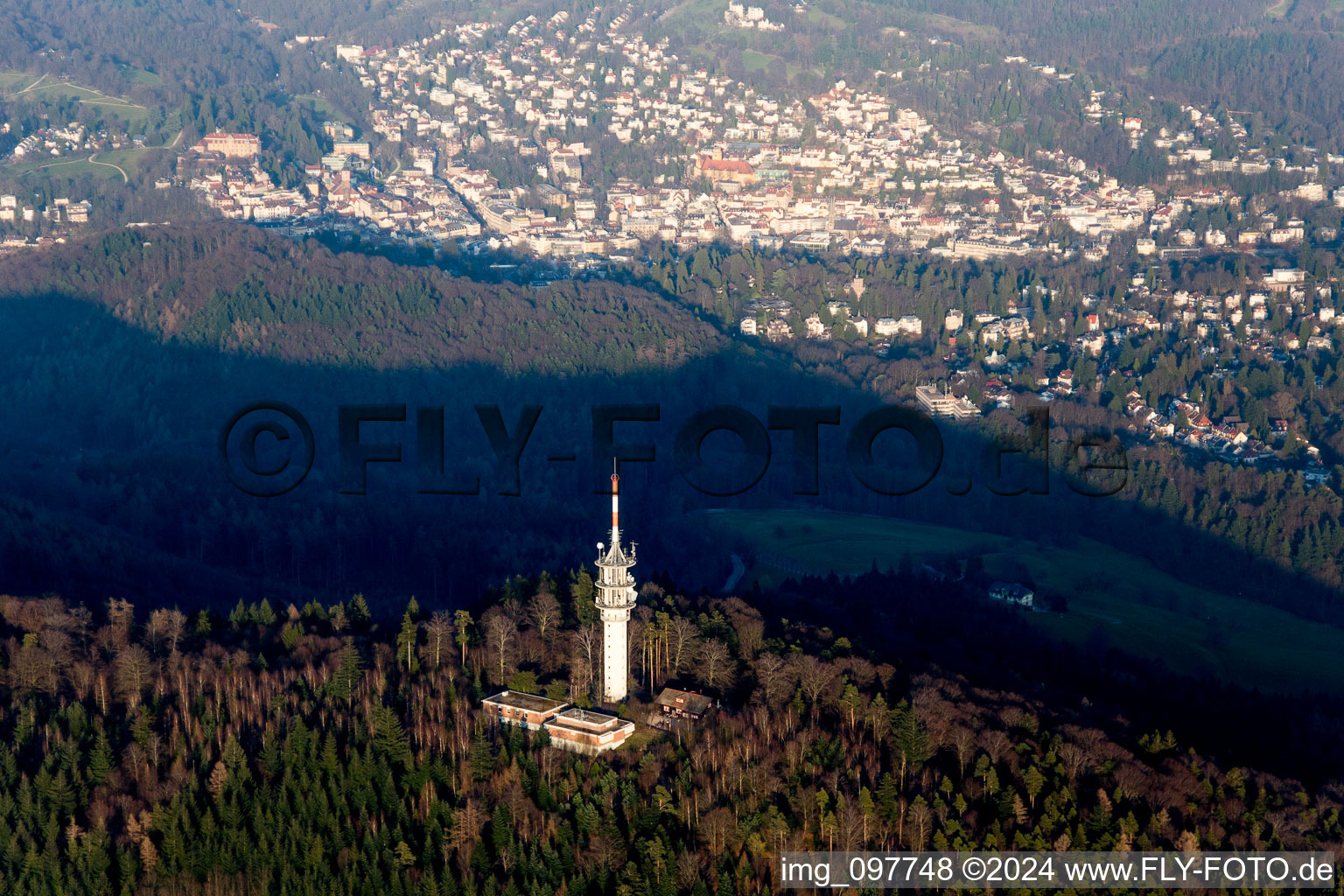 Fremersberg tower in Baden-Baden in the state Baden-Wuerttemberg, Germany