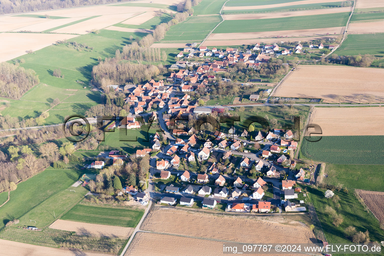 Ingolsheim in the state Bas-Rhin, France