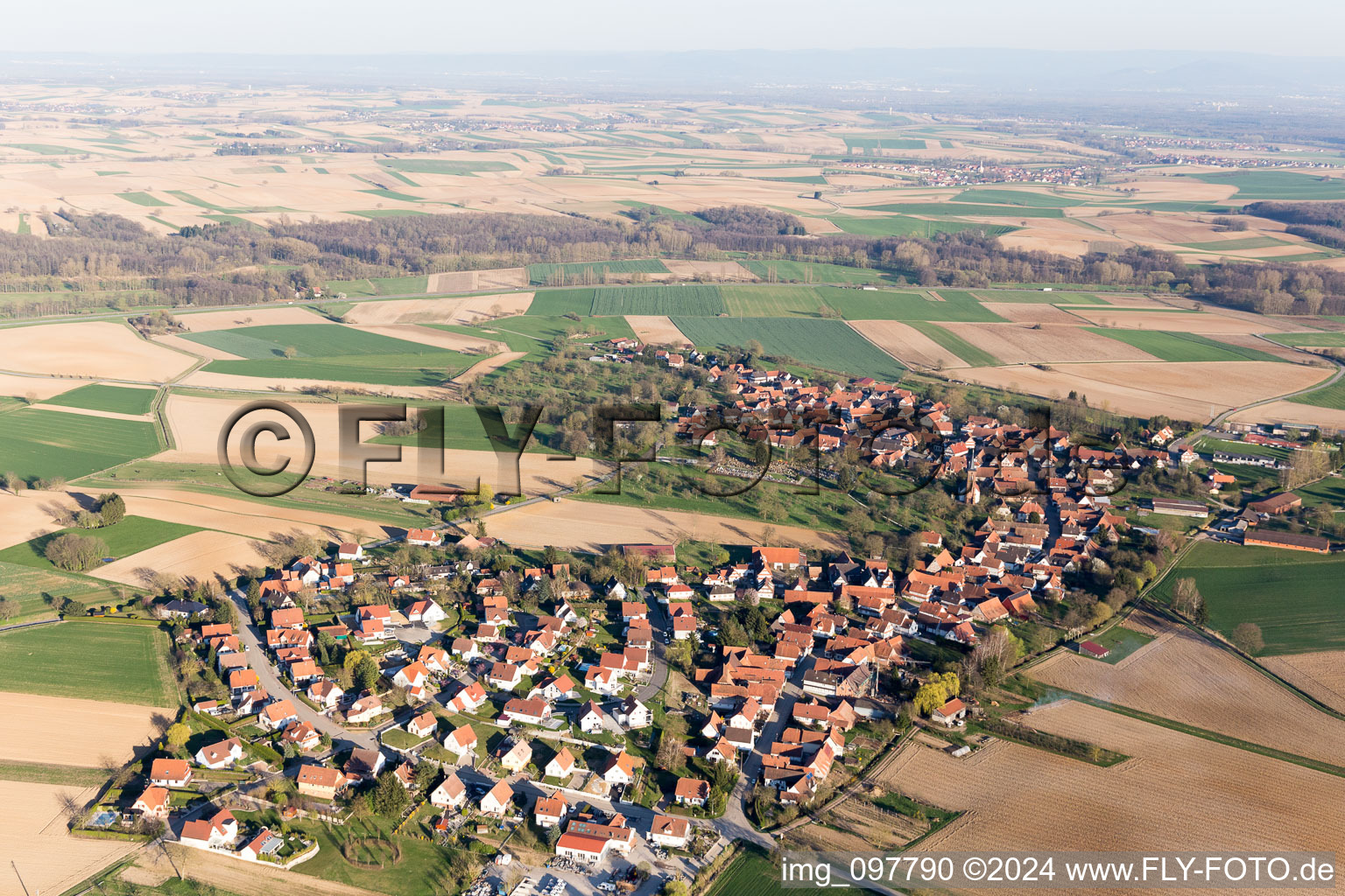 Hunspach in the state Bas-Rhin, France