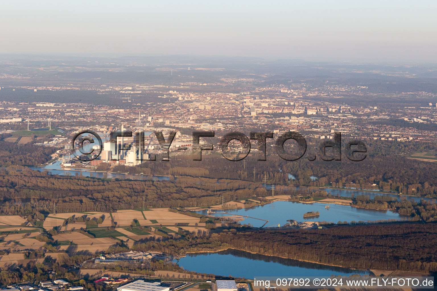 District Rheinhafen in Karlsruhe in the state Baden-Wuerttemberg, Germany