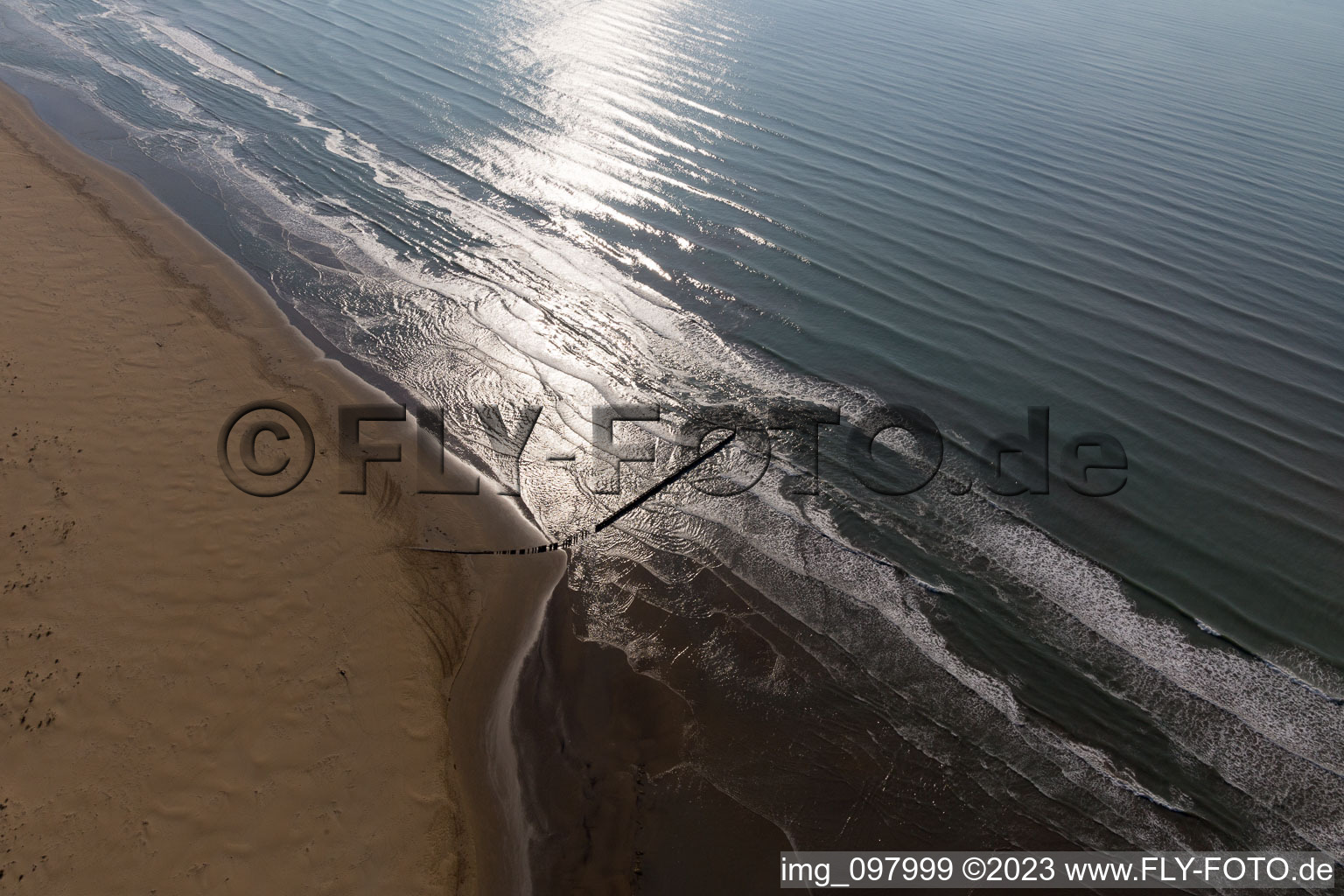 Aerial photograpy of Bibione Pineda in the state Veneto, Italy