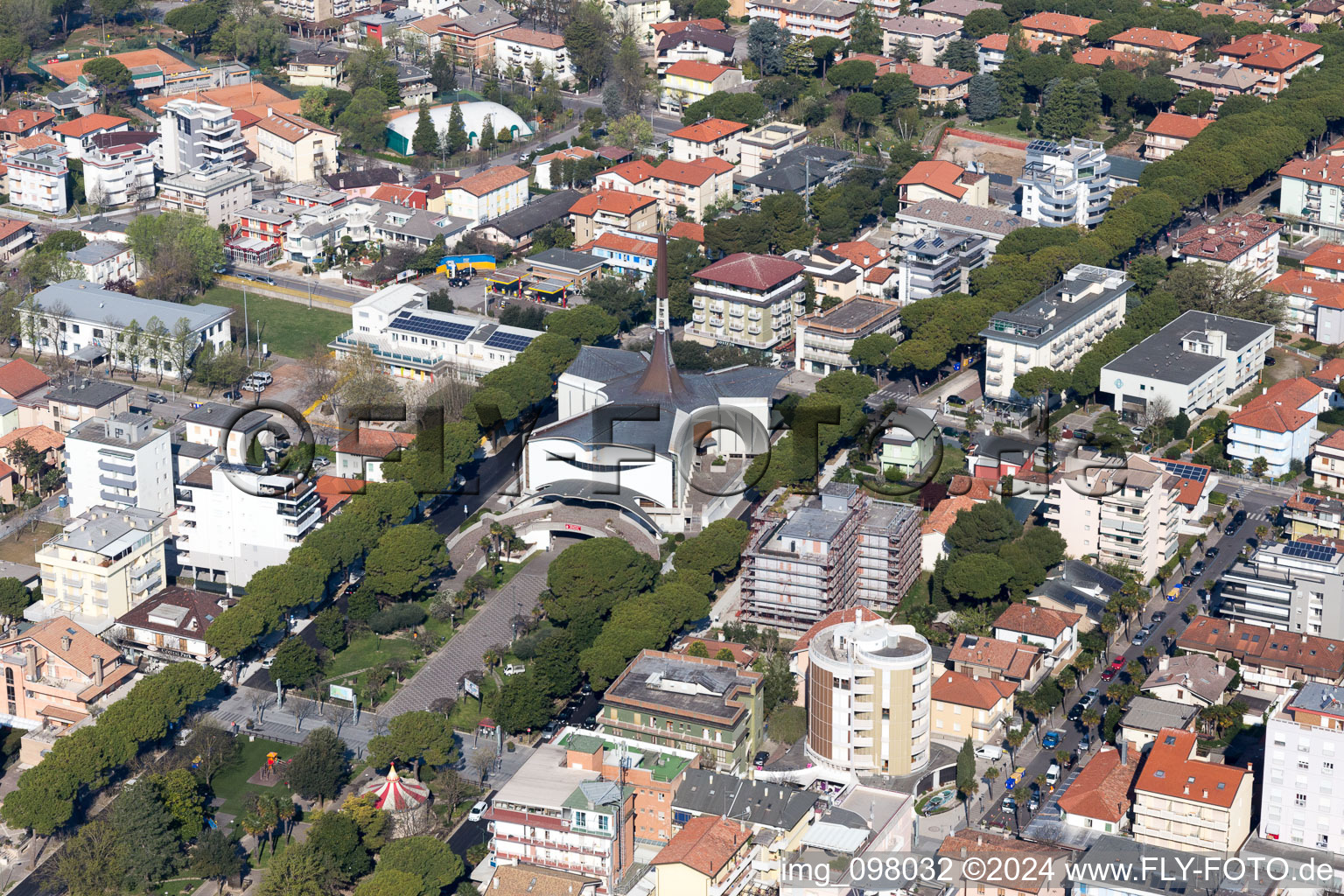 Aerial photograpy of Lignano Sabbiadoro in the state Udine, Italy