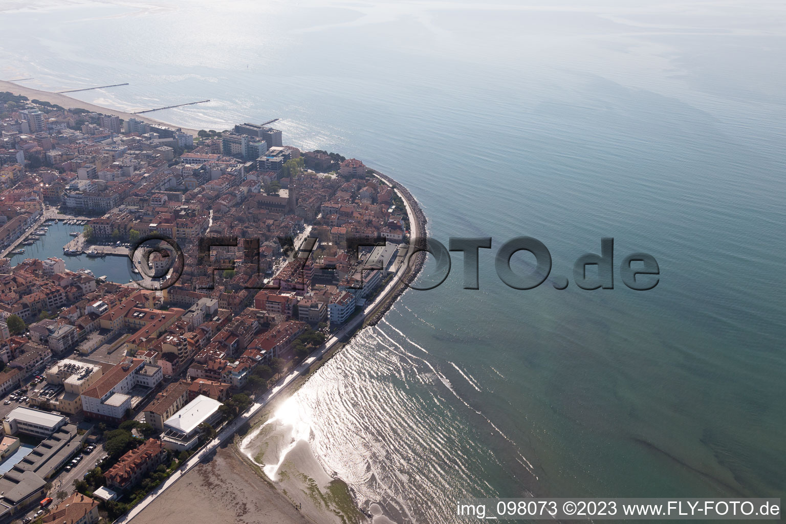 Grado in the state Friuli Venezia Giulia, Italy from above