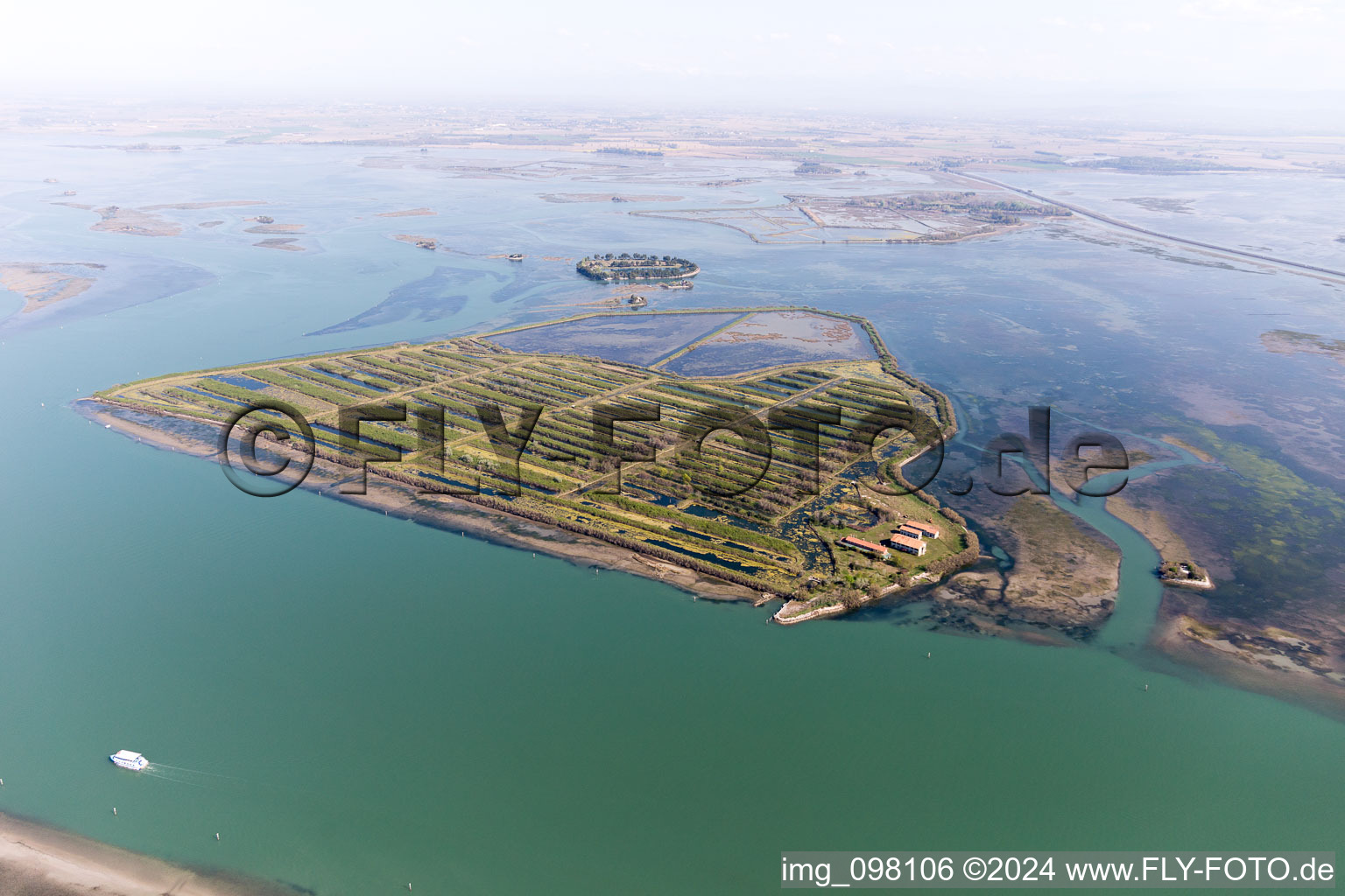 Drone image of Grado in the state Friuli Venezia Giulia, Italy