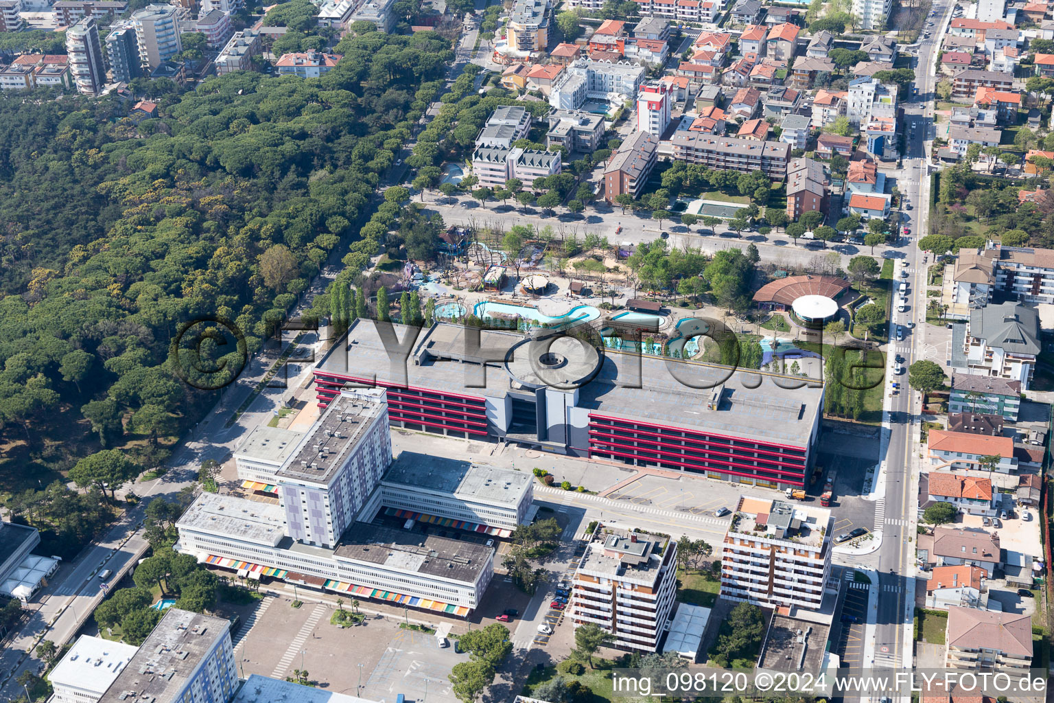 Lignano Sabbiadoro in the state Udine, Italy from a drone