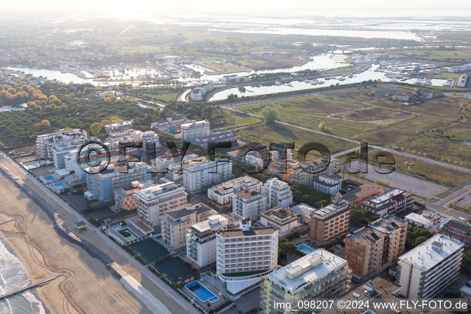 Ca' Crema in the state Veneto, Italy out of the air