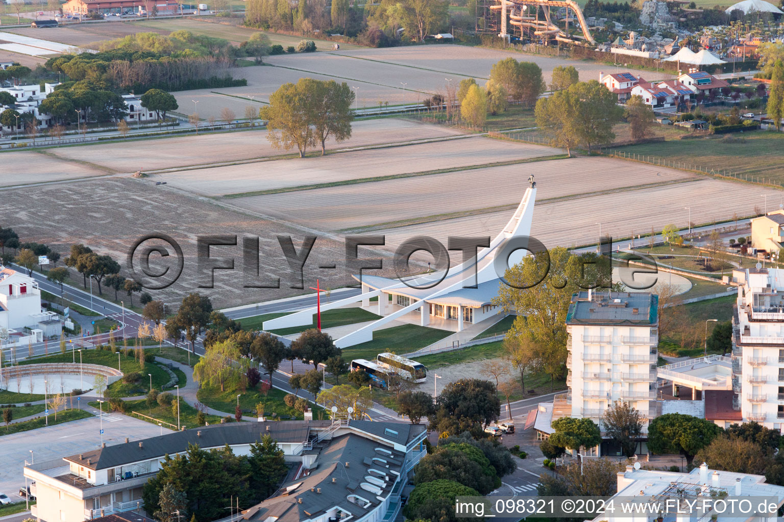 Aerial photograpy of Ca' Costantini in the state Veneto, Italy