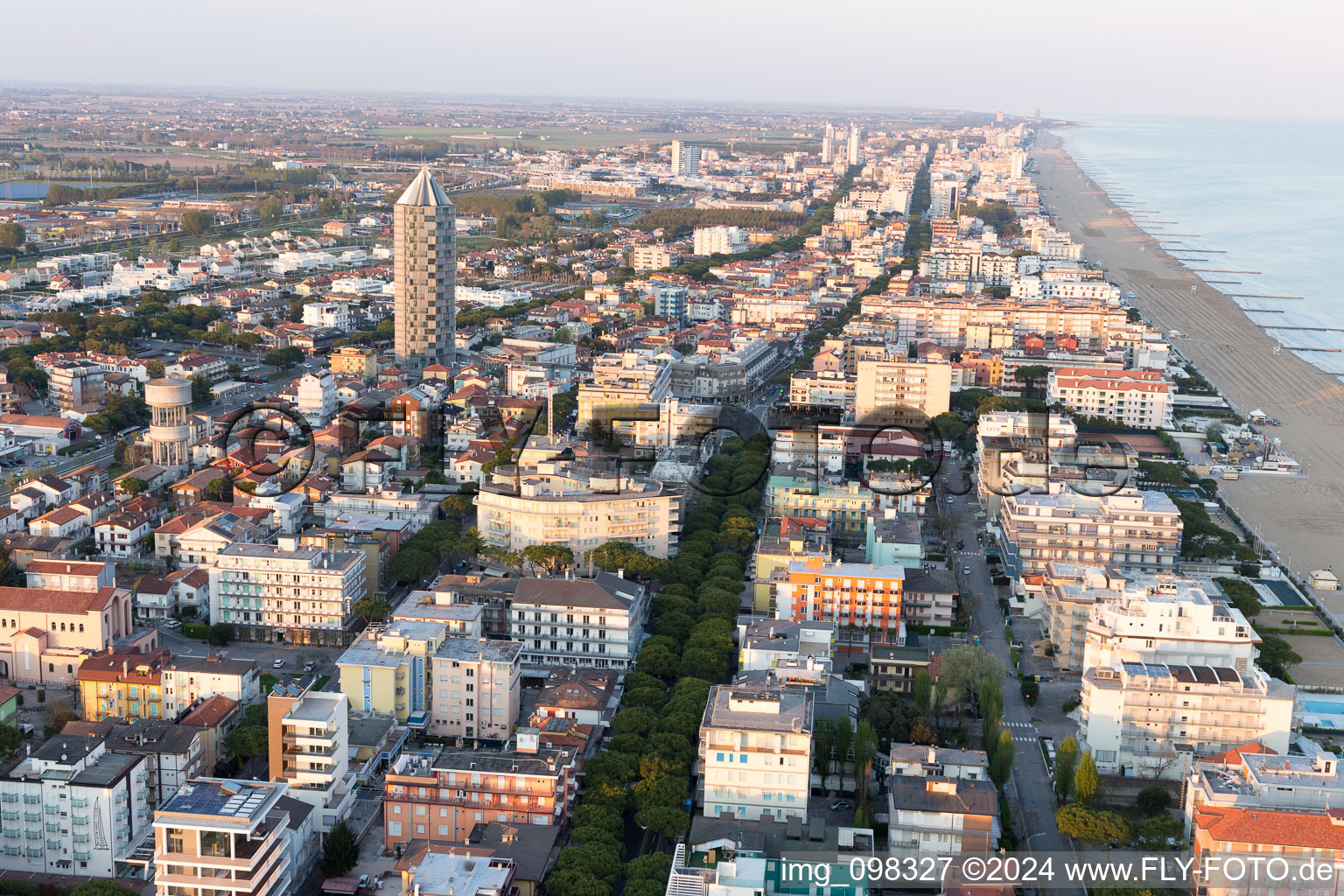 Bird's eye view of Ca' Crema in the state Veneto, Italy