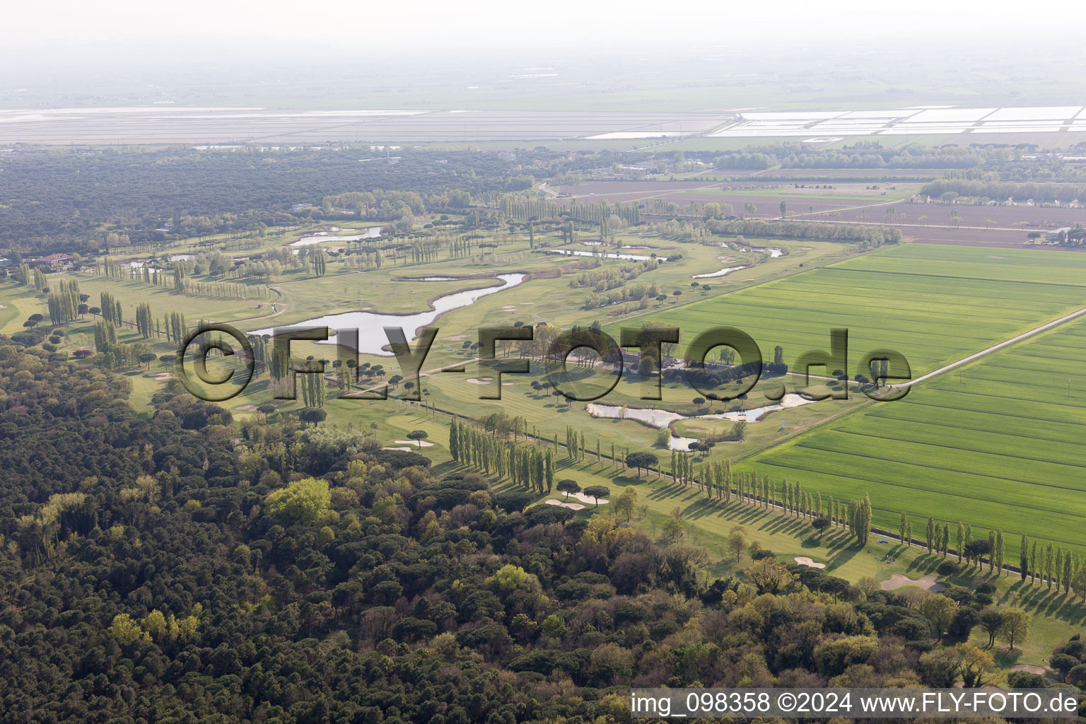 Aerial view of Lido DI Savio in the state Emilia Romagna, Italy